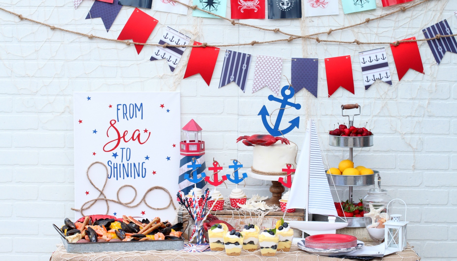 From Sea to Shining Sea Themed 4th of July Party - Inspired By This