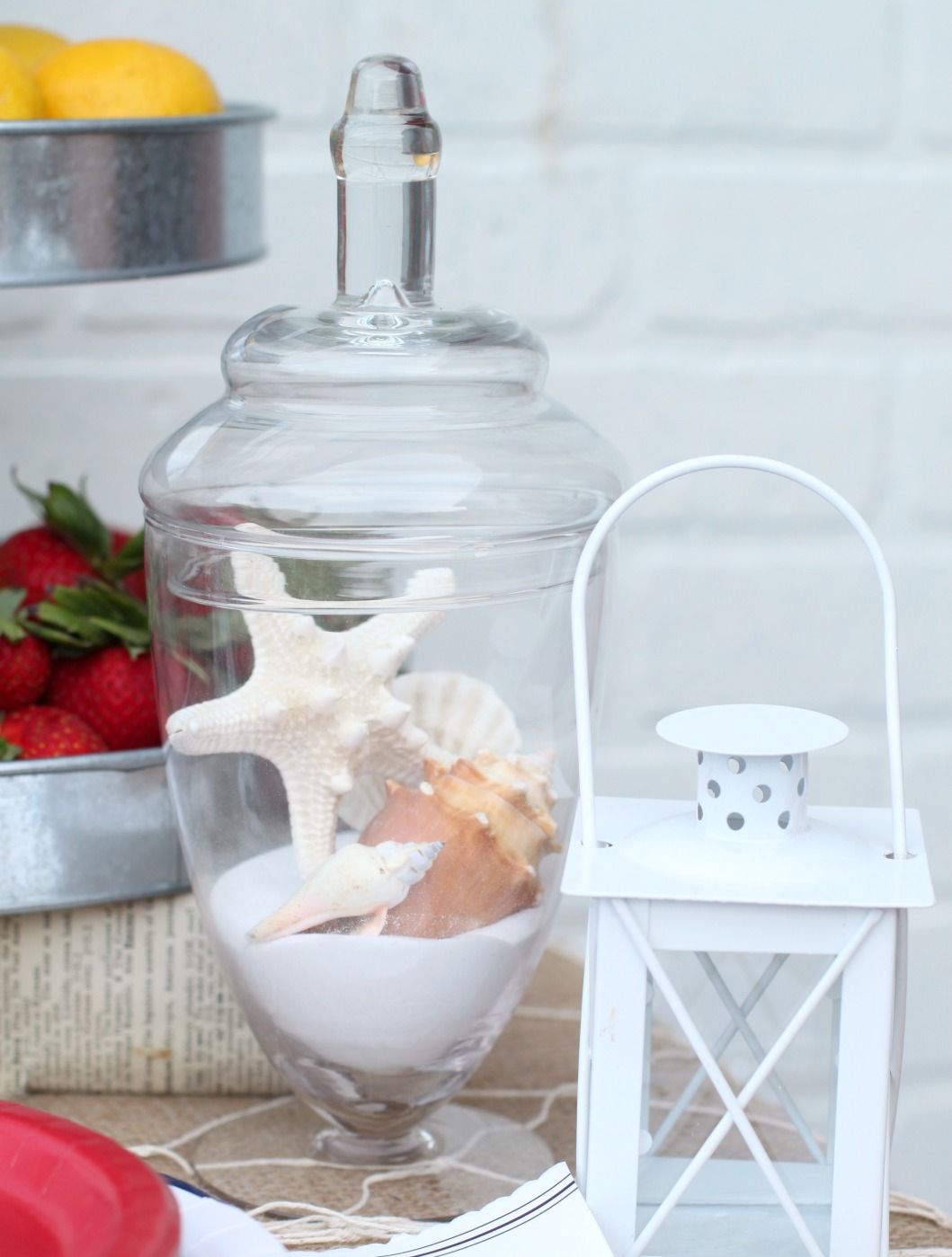 Seashell in Glass Jar