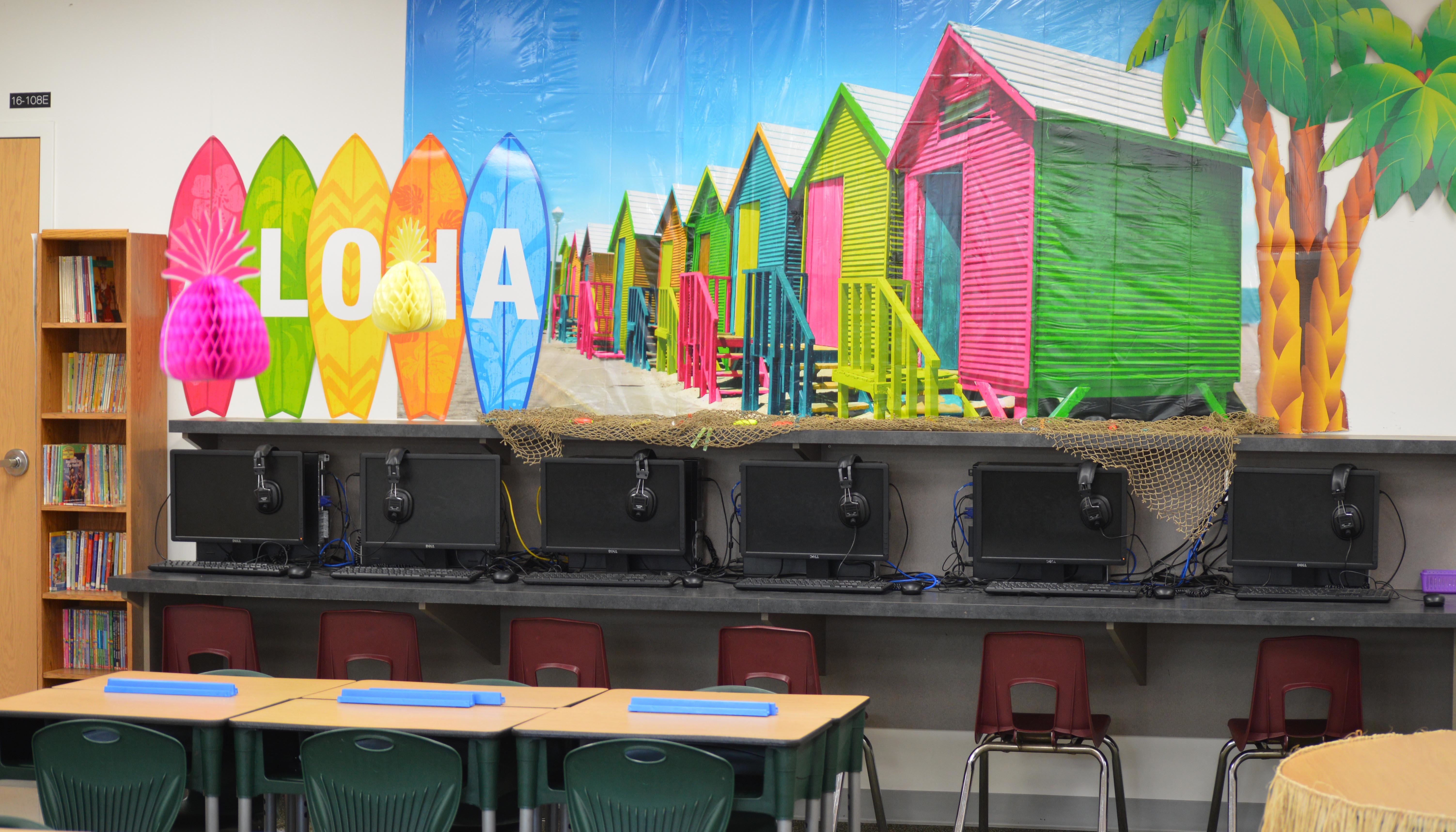 OTC Beach room mural wall