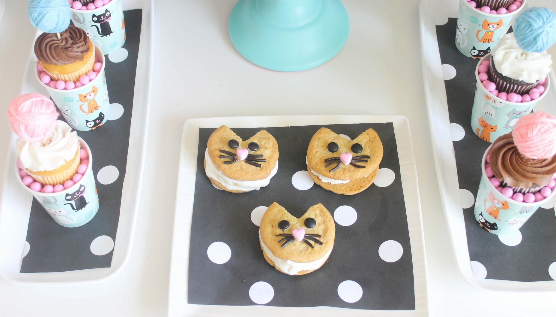 Purr-Fect Cat Party Kitty Cat Ice Cream Sandwiches