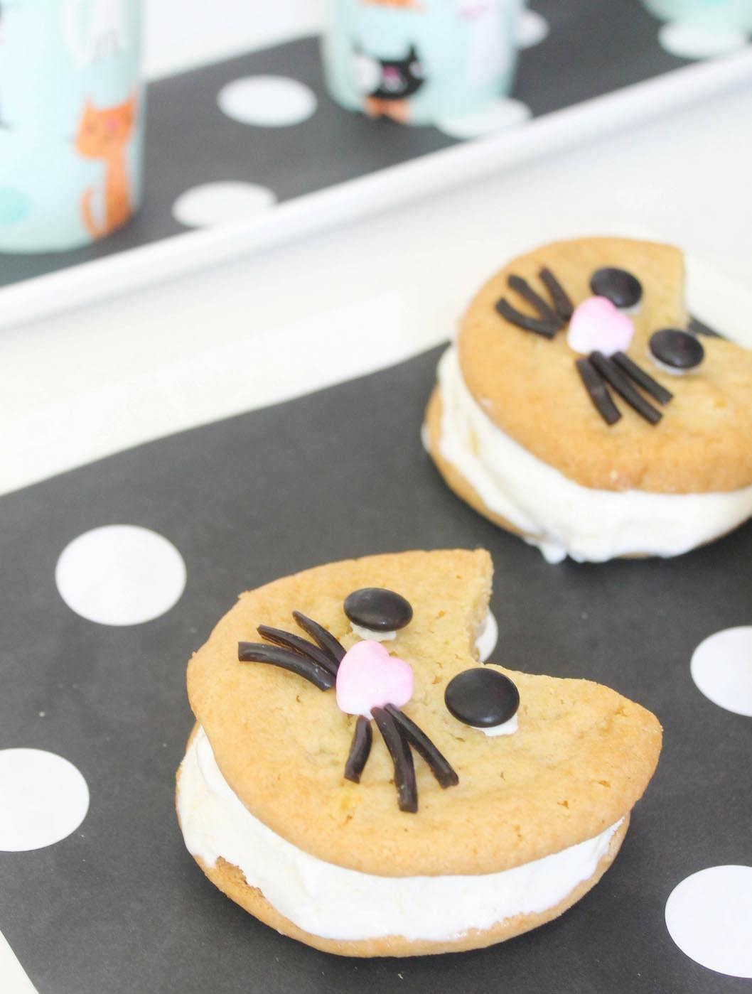 Purr-Fect Cat Party Cat Ice Cream Sandwiches