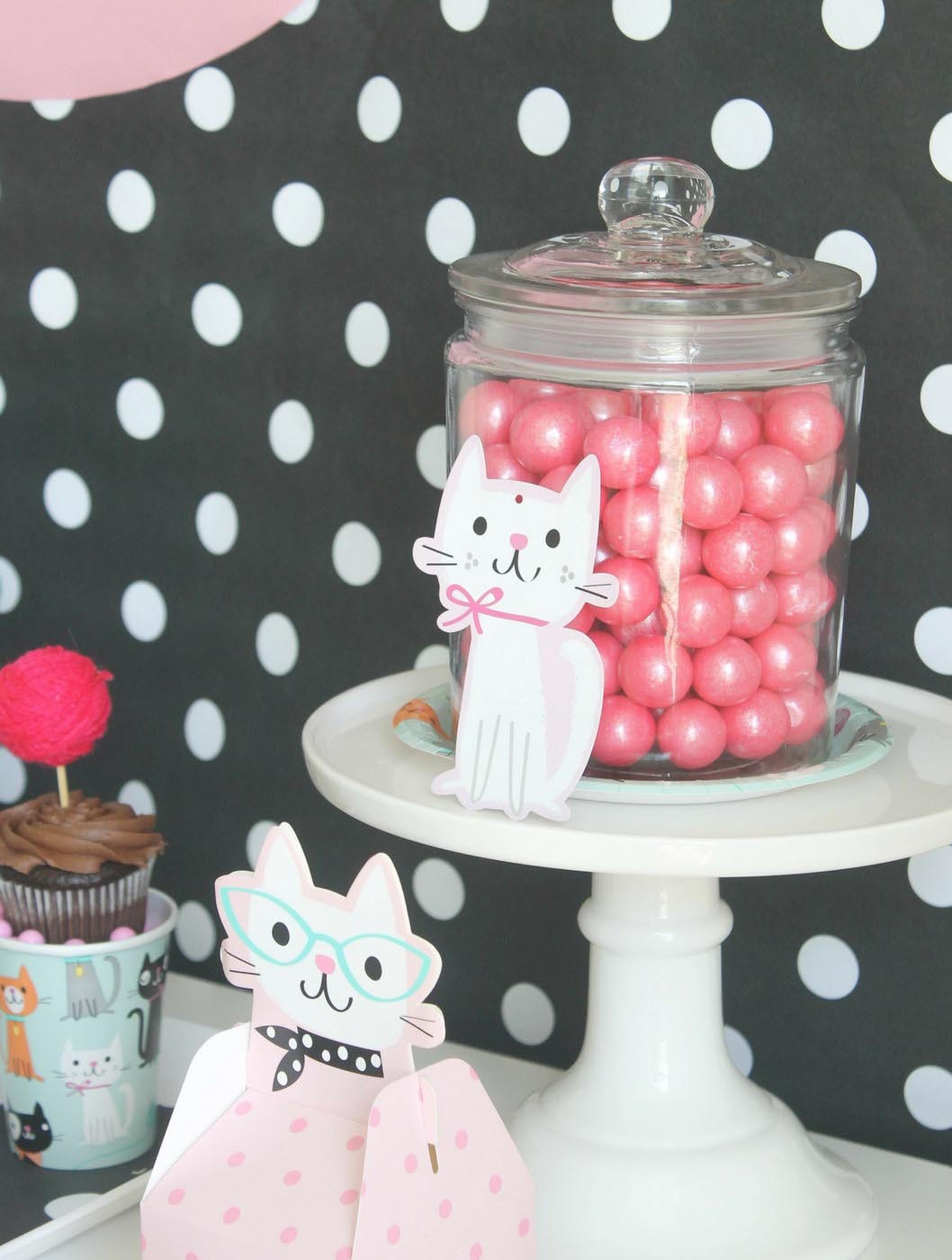 Purr-Fect Cat Party Gumballs