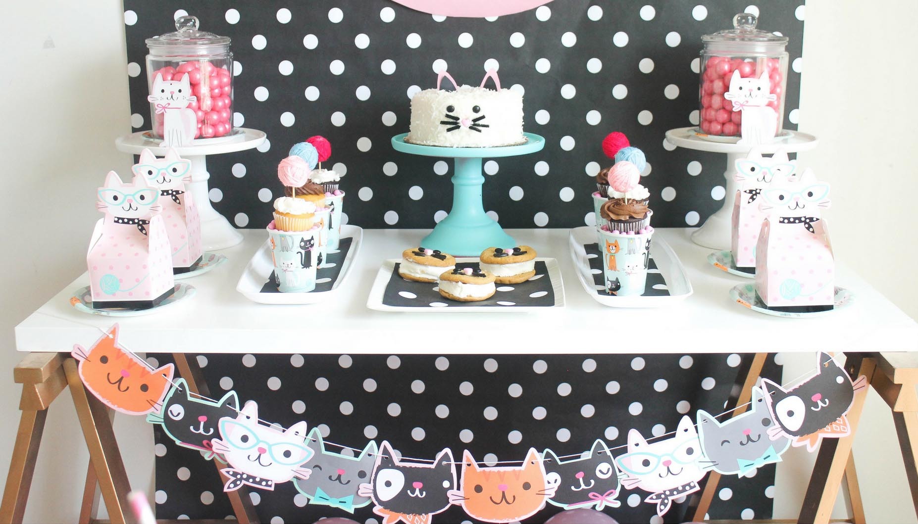 Purr-Fect Cat Party Desserts