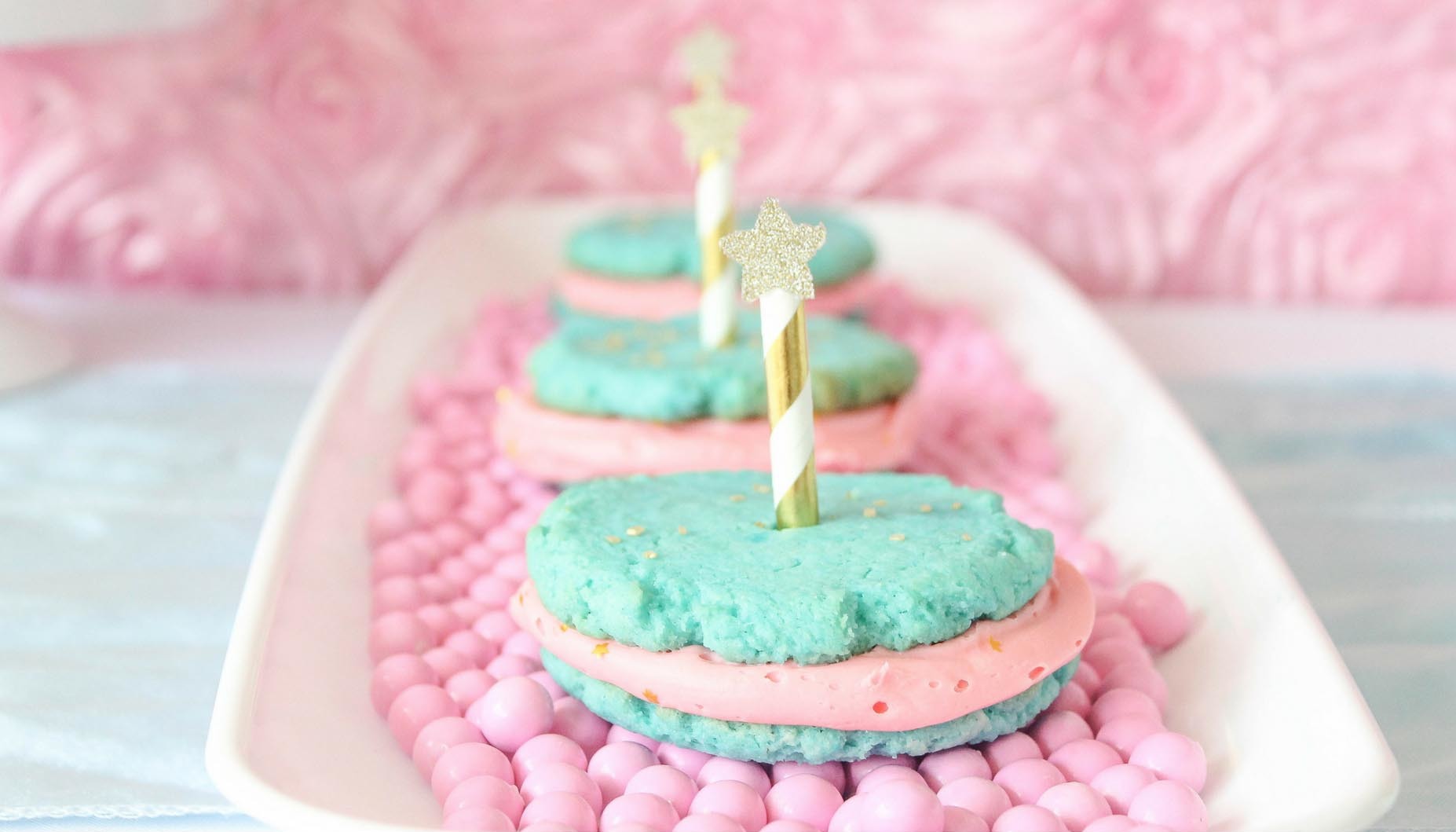 Cinderella's Royal Ball Birthday Party Cake Batter Cookie Sandwich