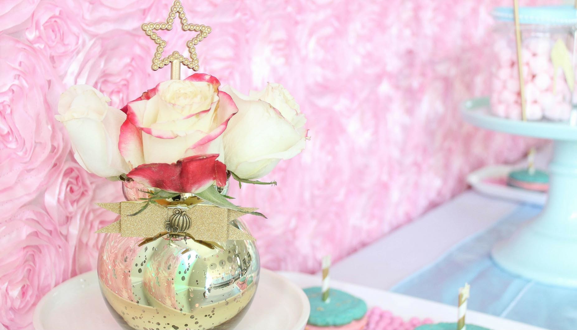 Cinderella's Royal Ball Birthday Party Flowers