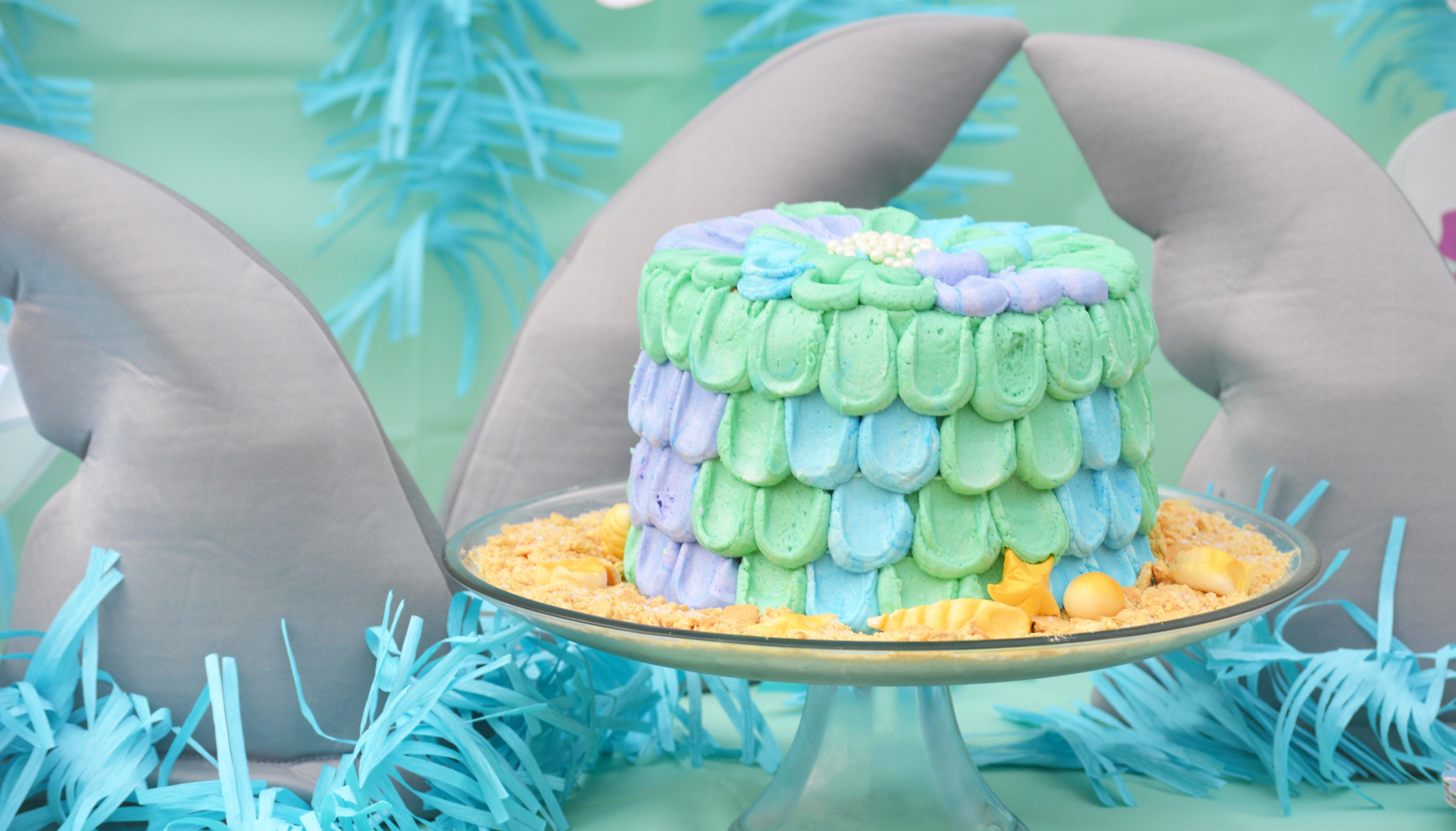 OTC Last splash Pool Party mermaid cake ideas