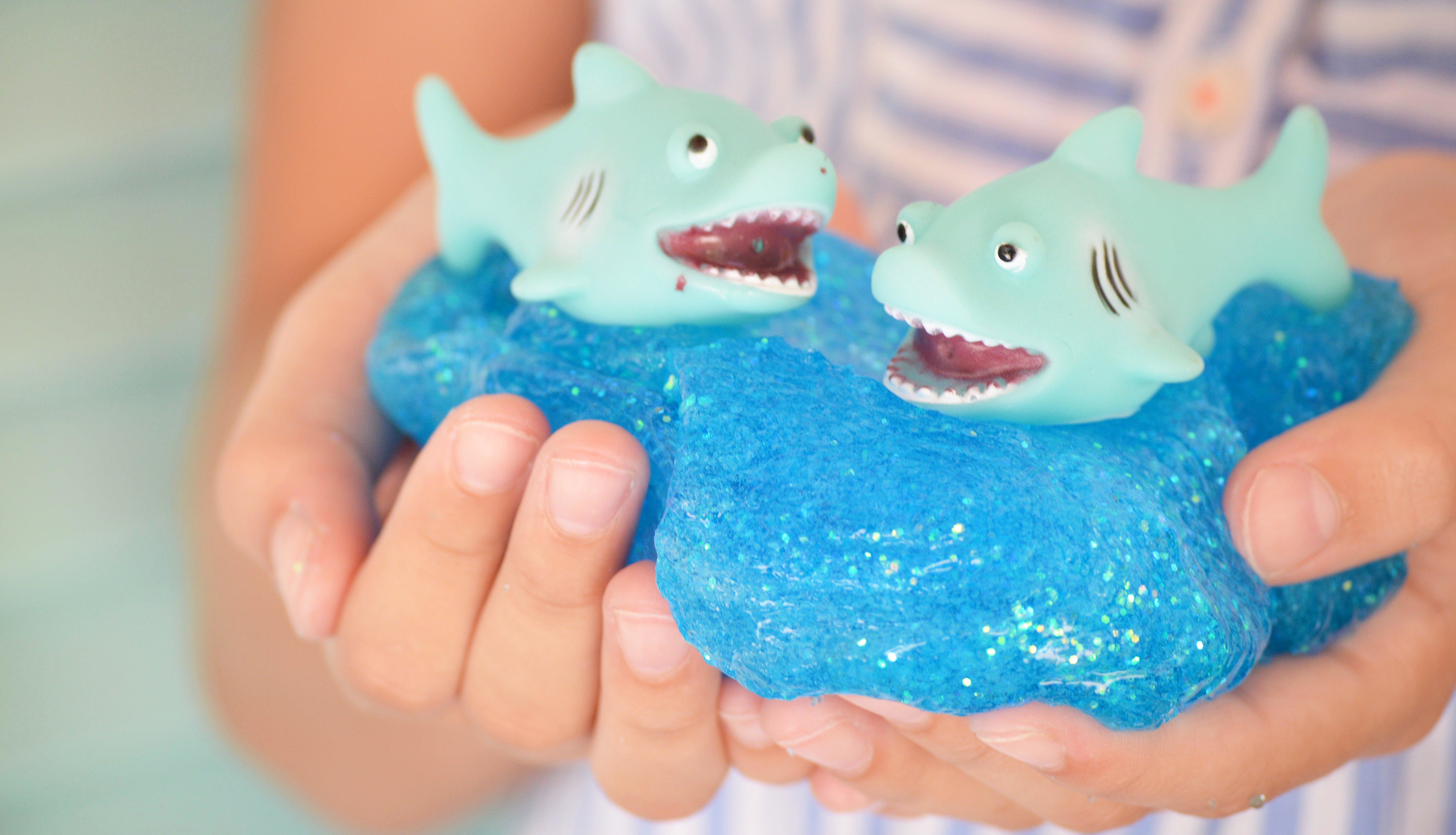 OTC Last splash pool party DIY shark slime