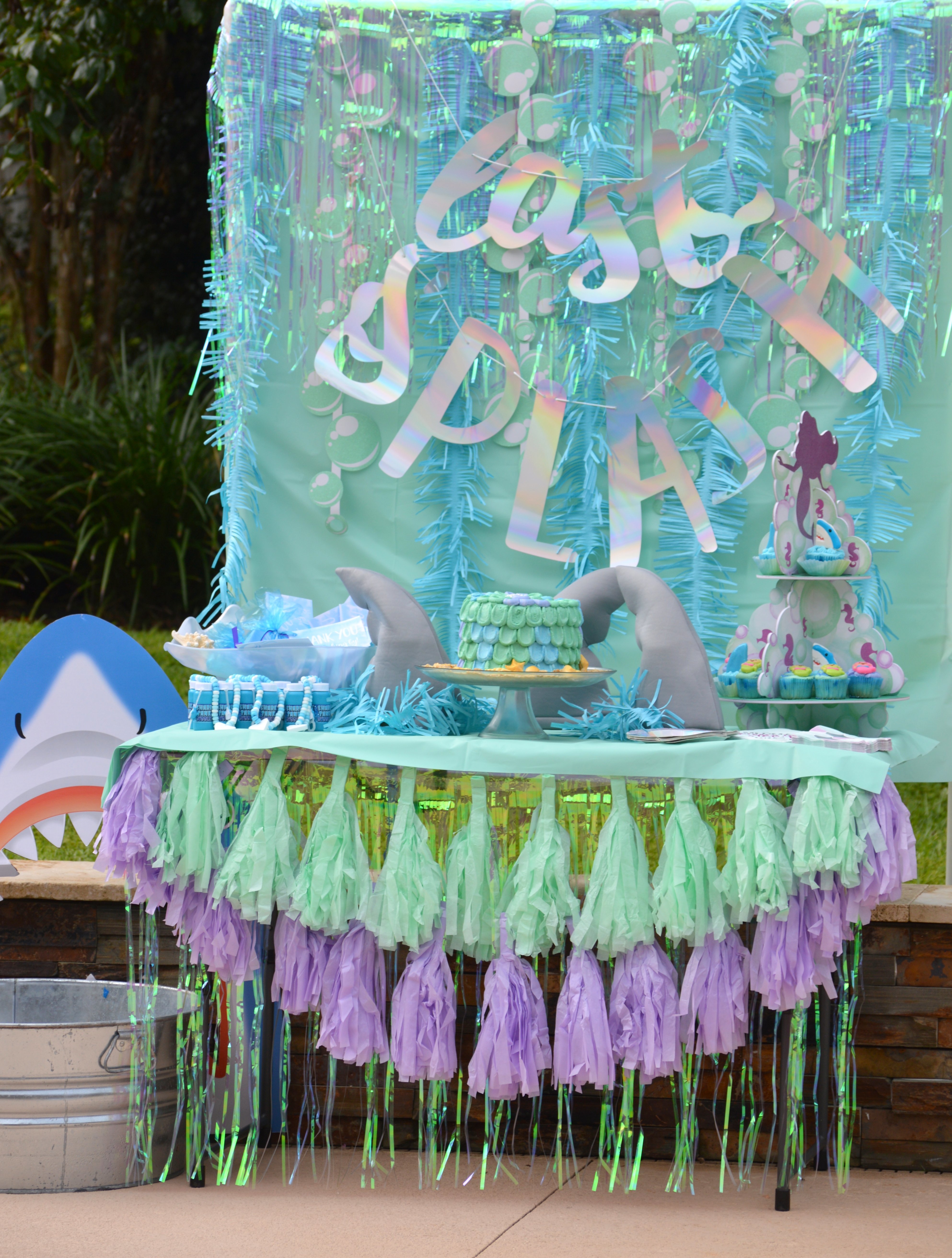 last splash diy backdrop