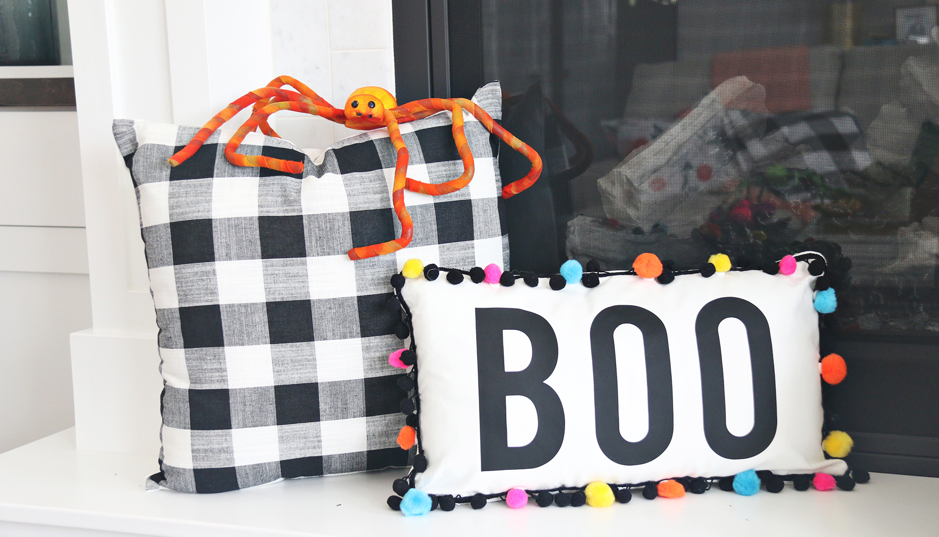 Colorful Halloween Mantle