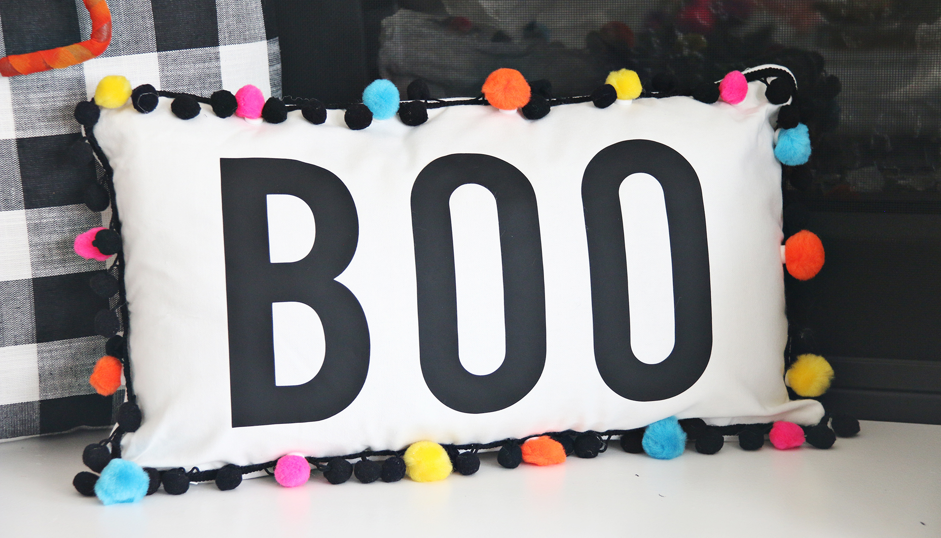 Colorful Halloween Mantle