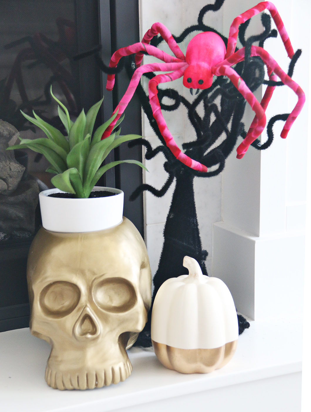 Colorful Halloween Mantle