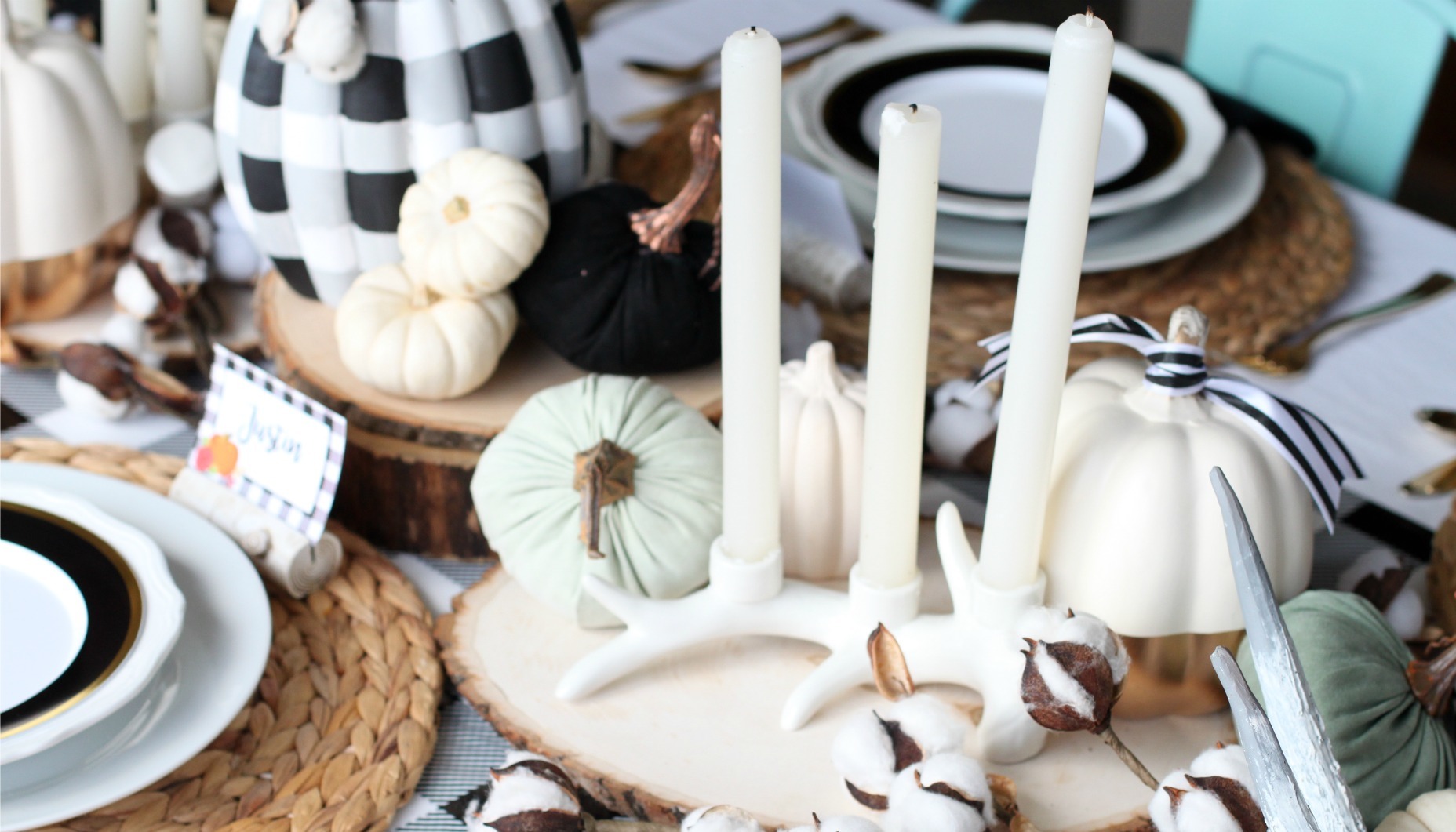 Thanksgiving Antler Candle Holder