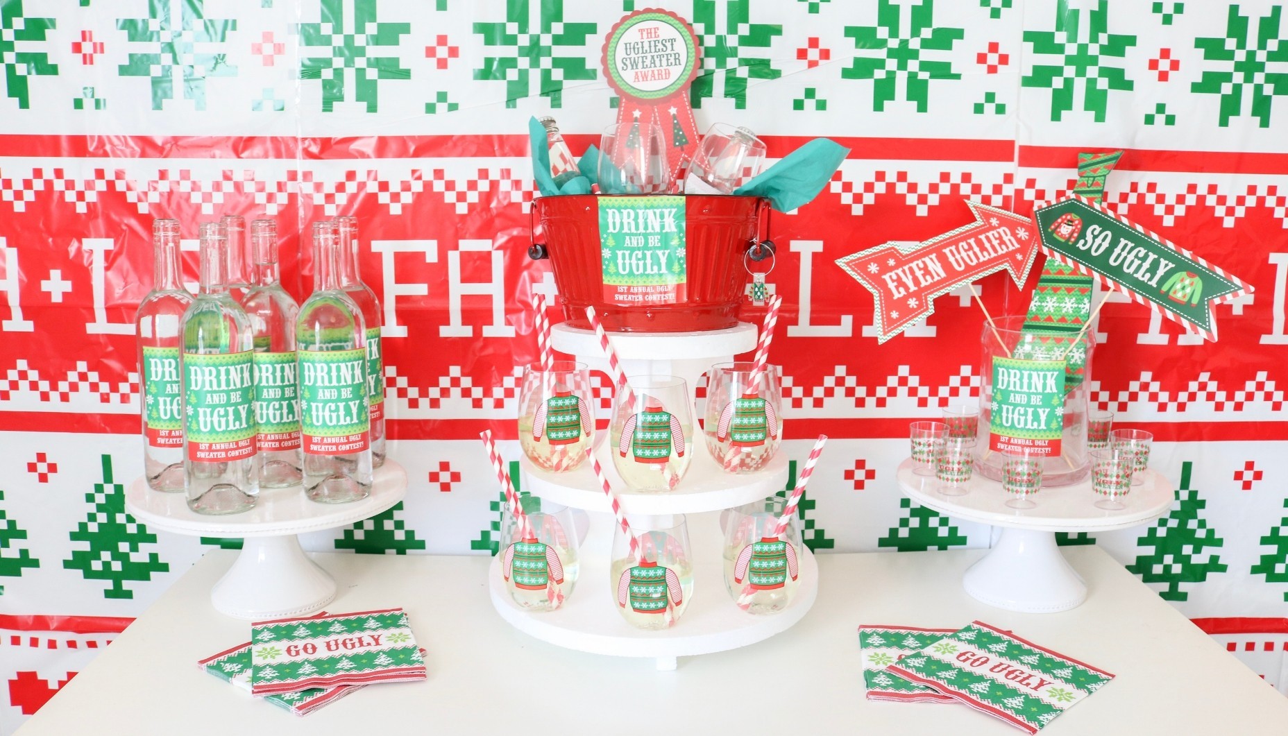 Ugly Sweater Wine Exchange Party Ideas