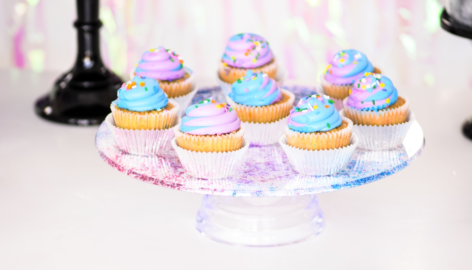 Galactic DIY Galaxy Cake Stand Tutorial