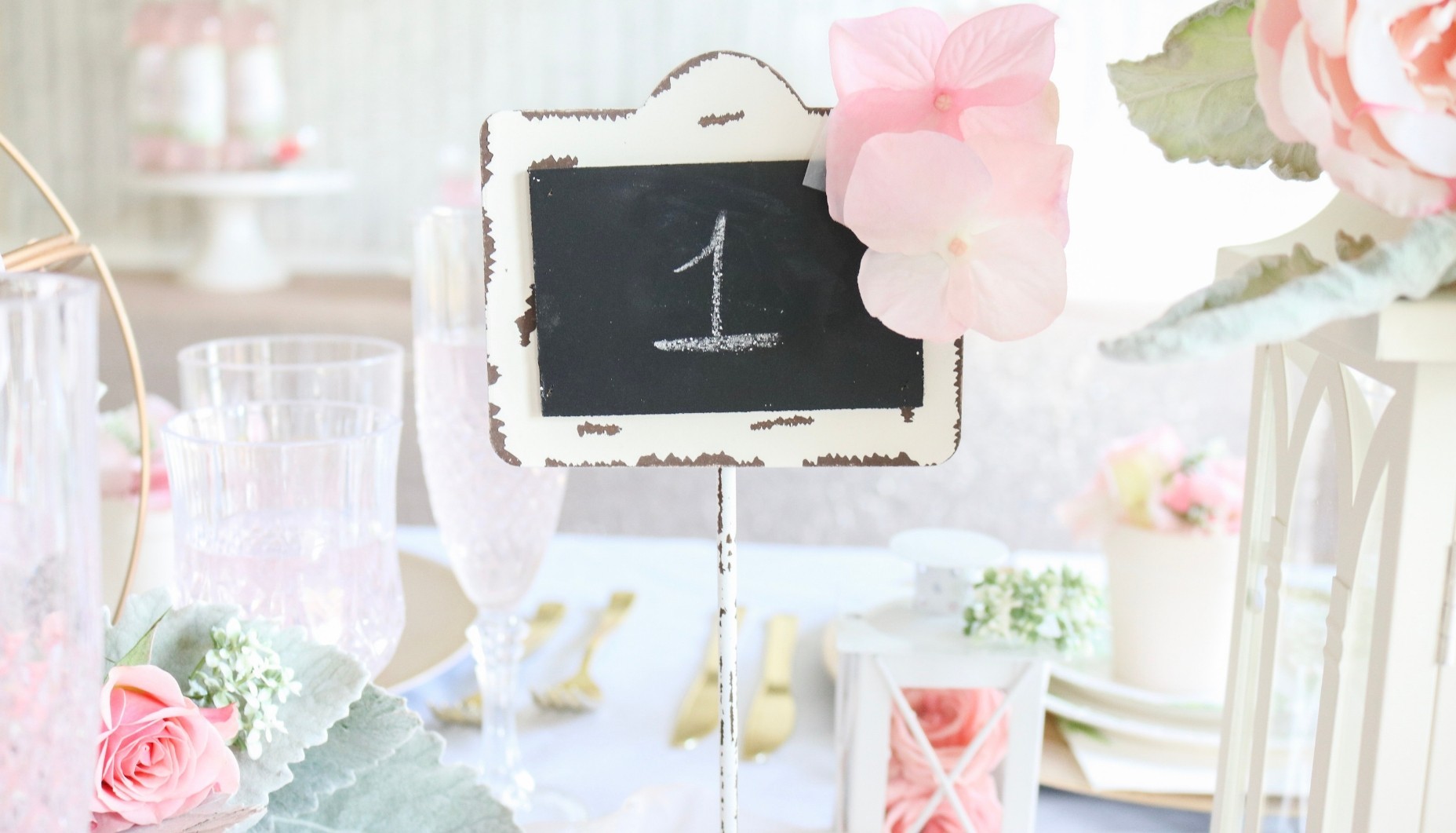 Champagne, Pink and Green Wedding Ideas