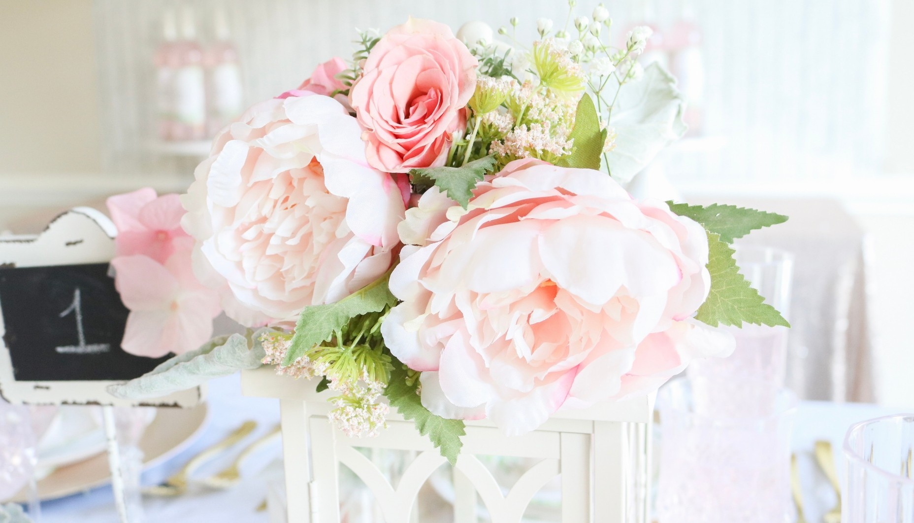Champagne, Pink and Green Wedding Ideas