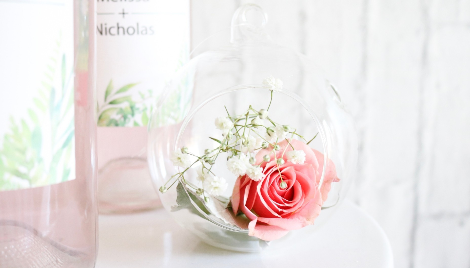 Champagne, Pink and Green Wedding Ideas