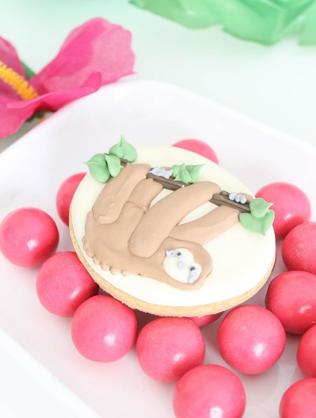 Sloth Party Sloth Cookie