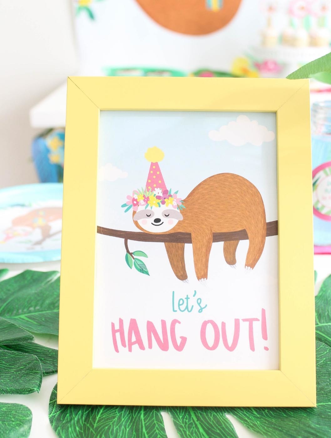 Sloth Party Signage