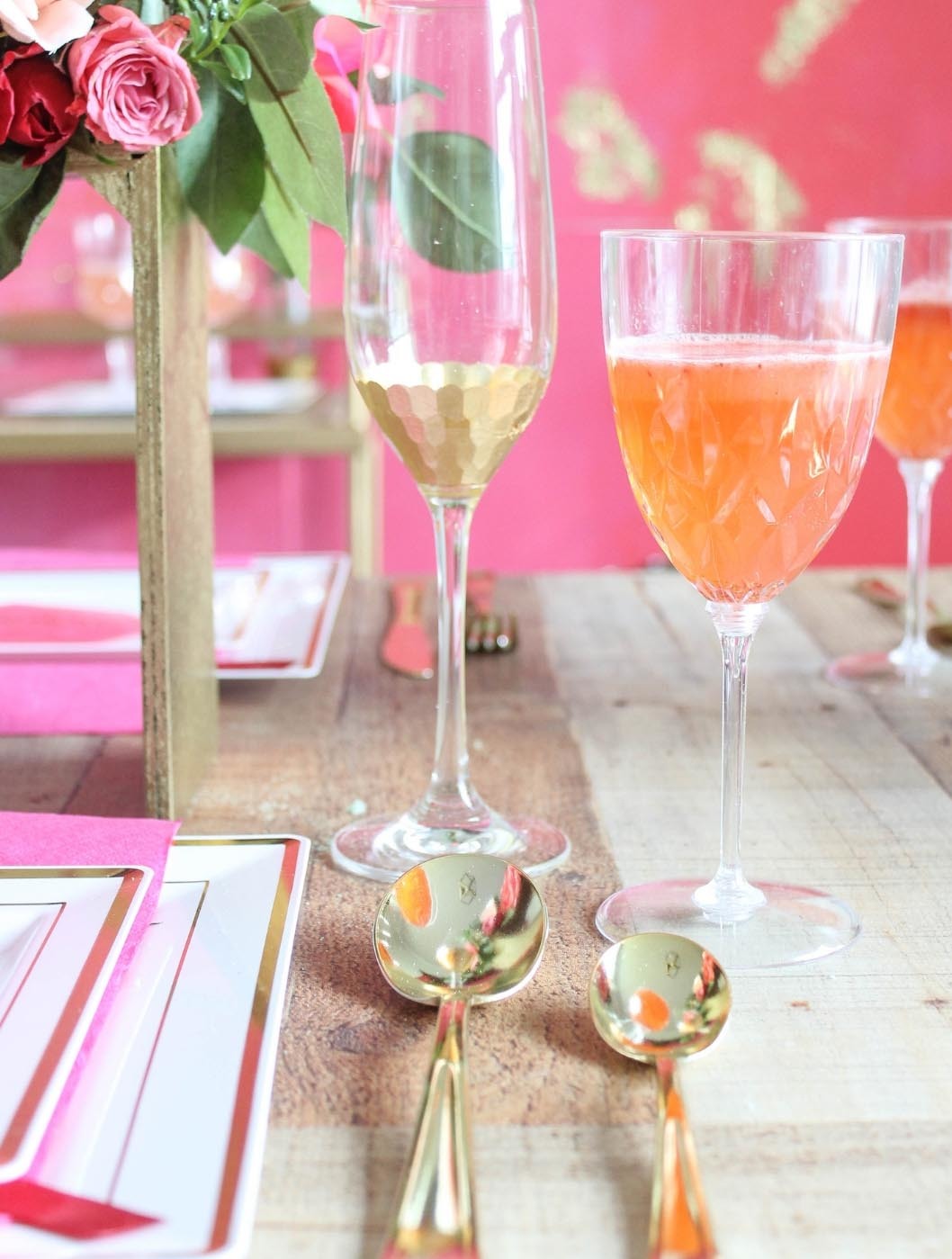 Red, Pink and Gold Wedding-Sweet-Summer's-Eve-Cocktail-Recipe