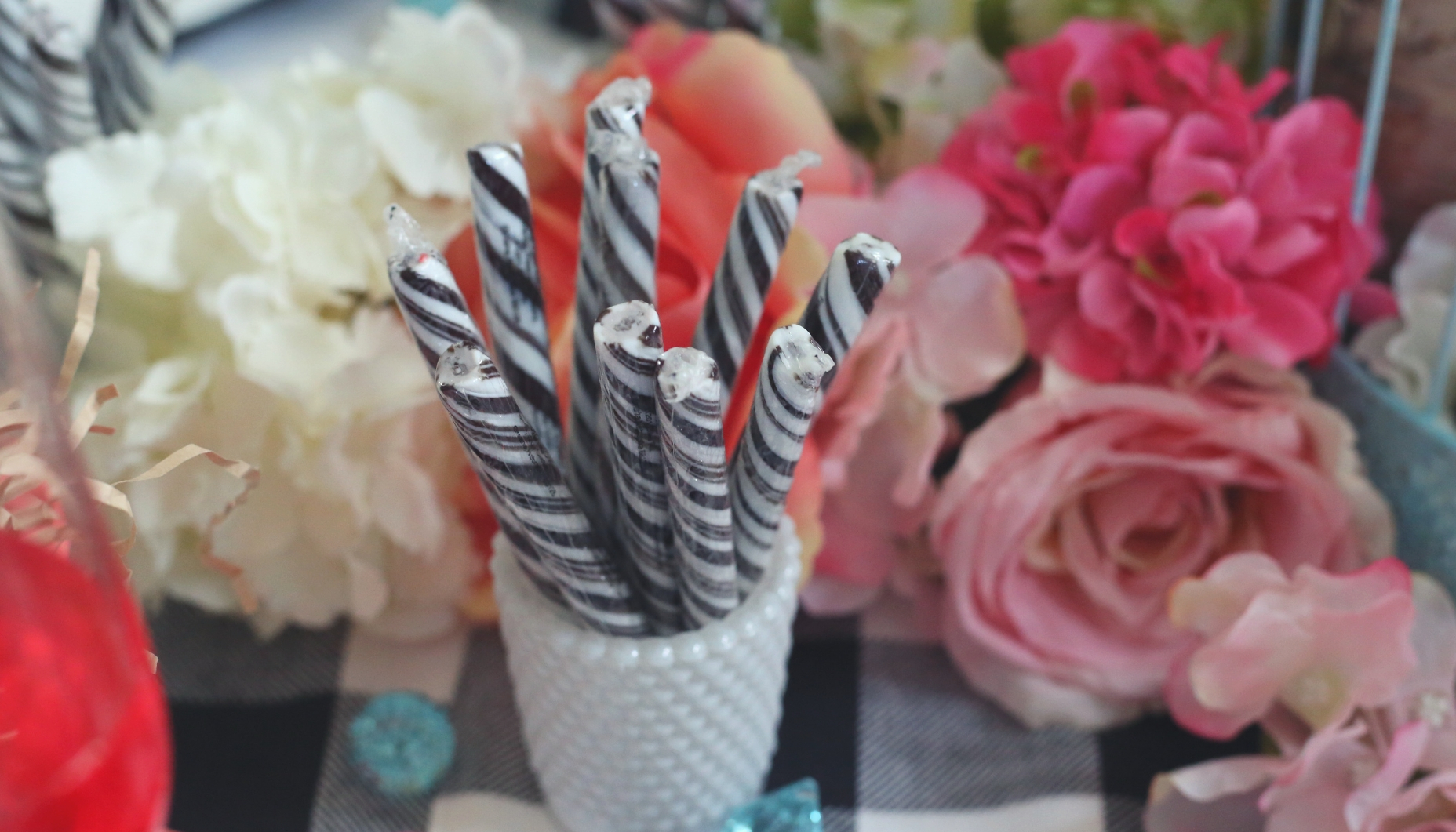 black and white party ideas for bridal showers pink garden roses bird themed shower
