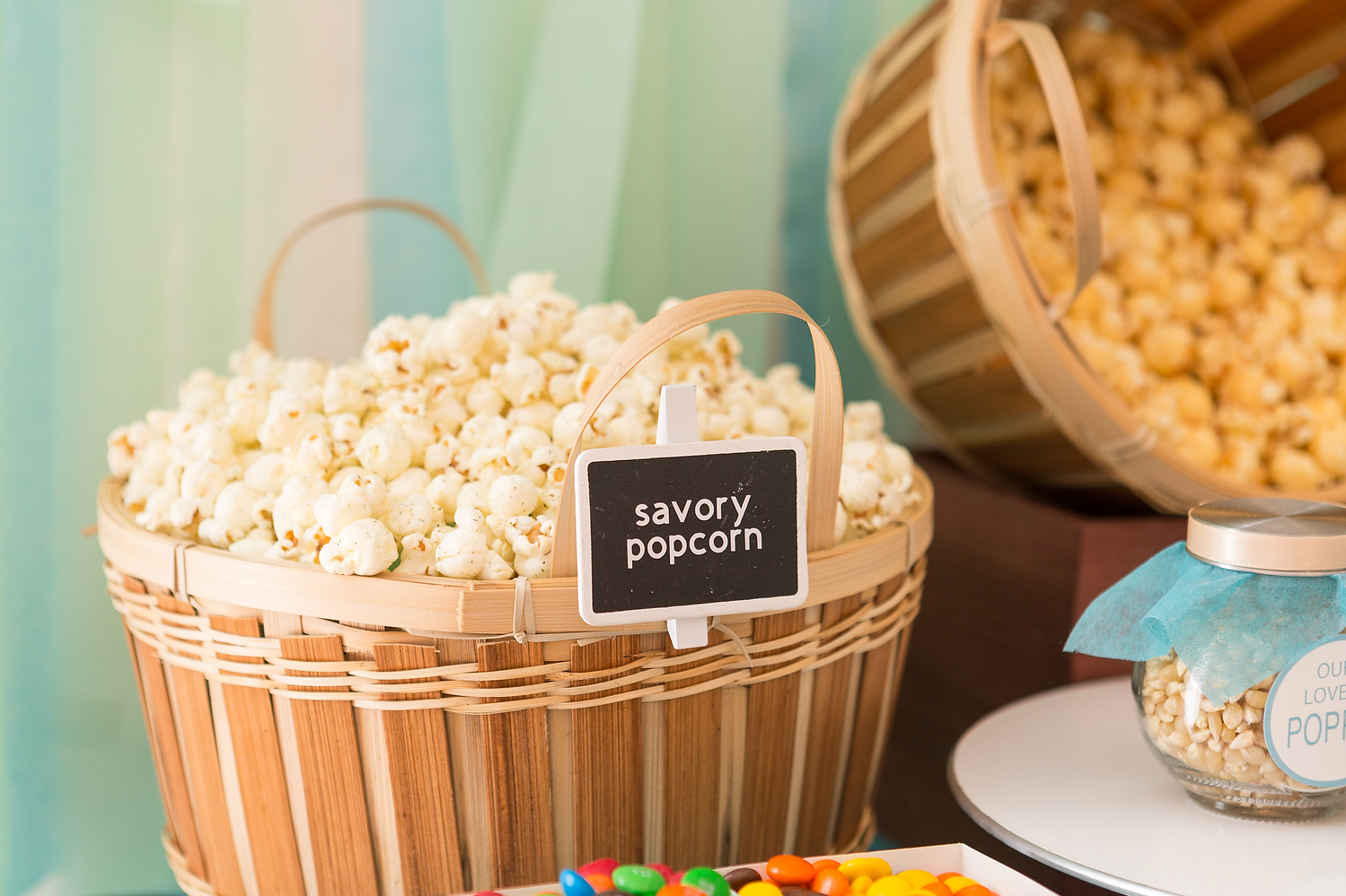 wedding popcorn bar