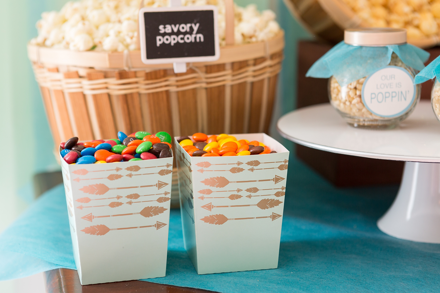 wedding popcorn bar