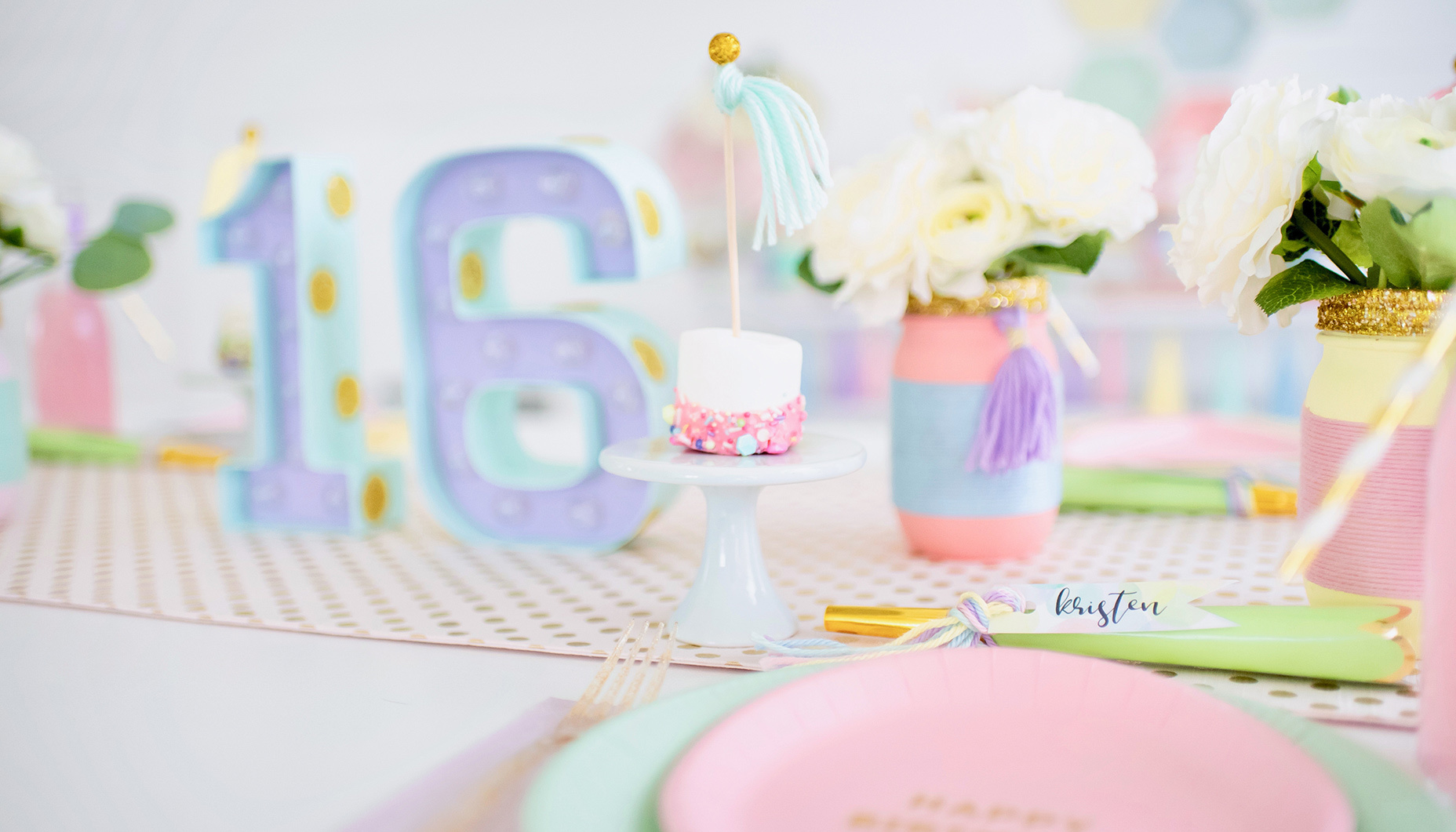 pastel-rainbow-sweet-16-party