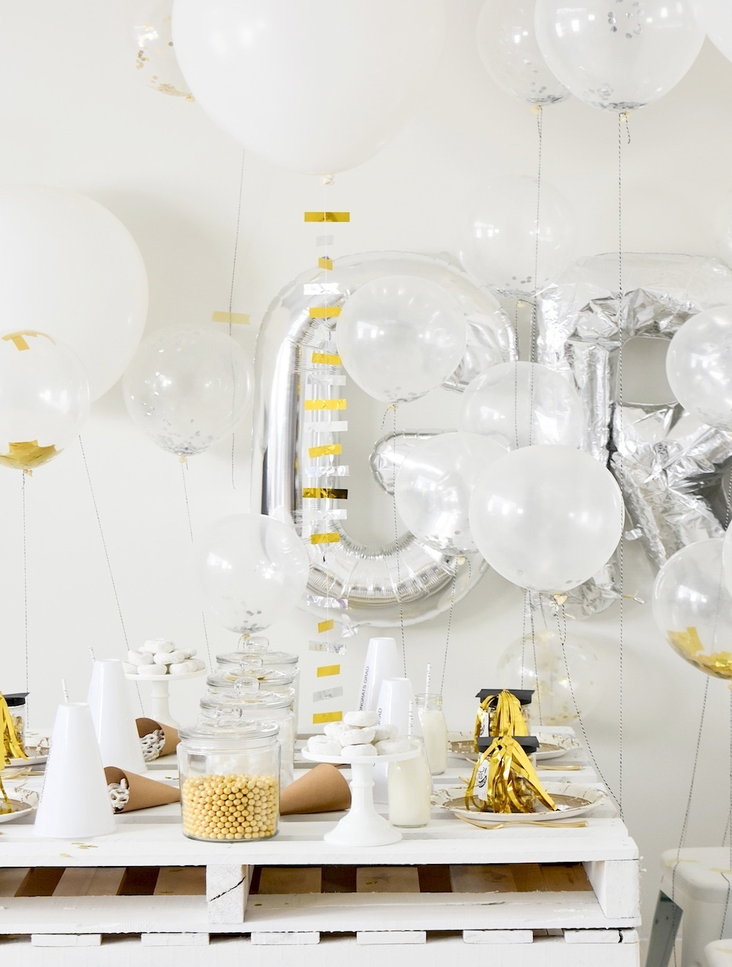 Boy Monochromatic Graduation by Kara's Party Ideas