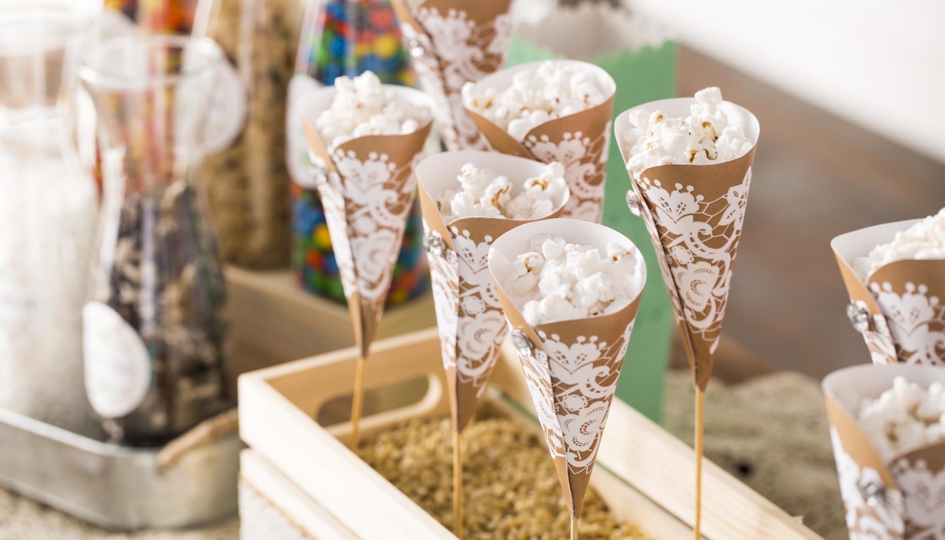 popcorn bar wedding food bar 8