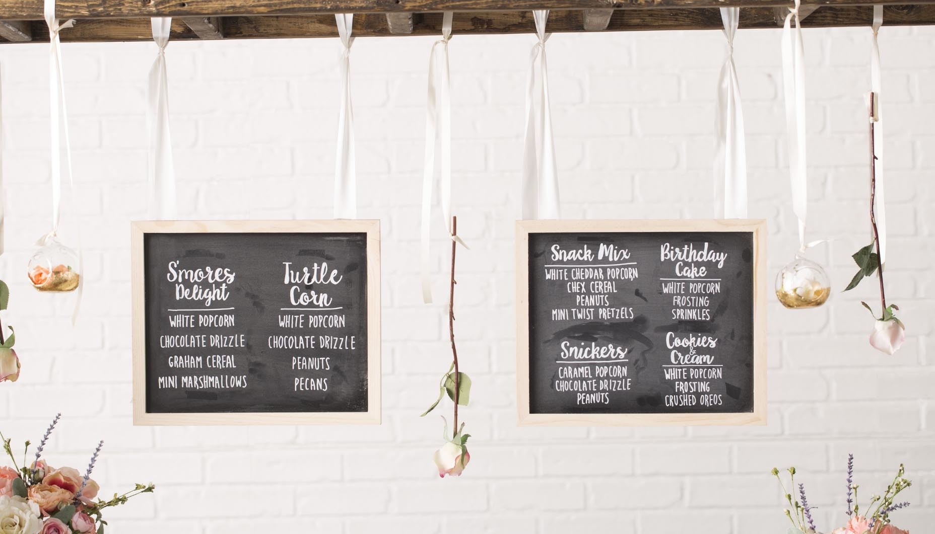 popcorn bar wedding food bar