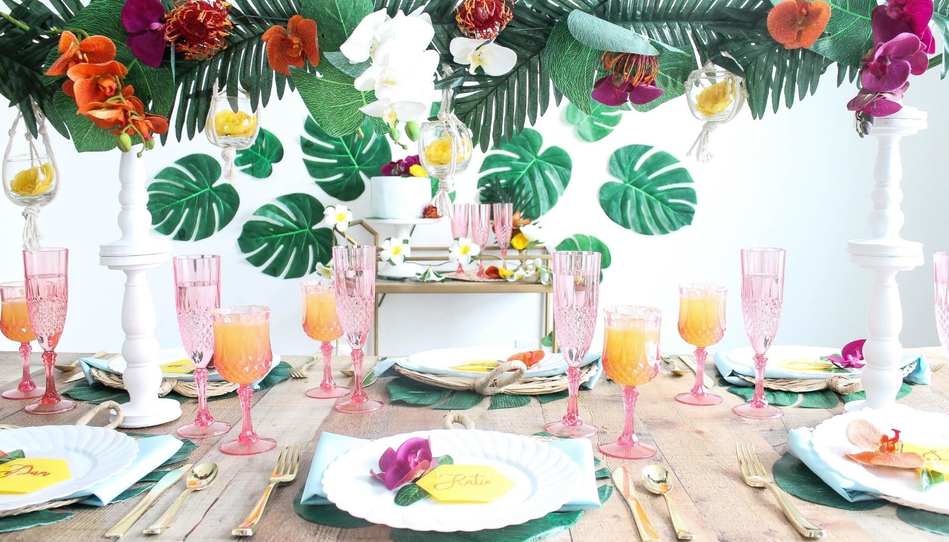 Tropical Boho Wedding Full Table