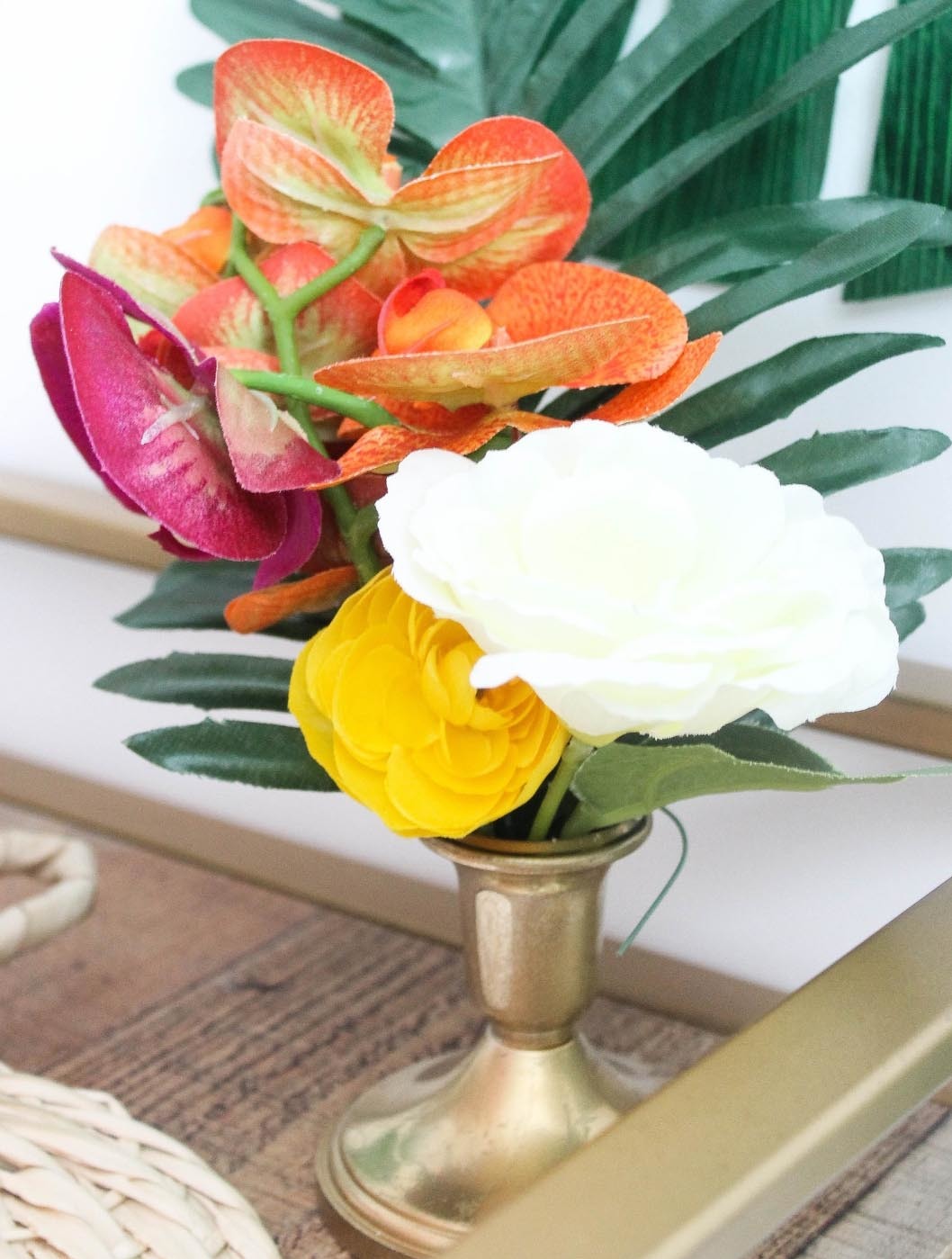 Boho Tropical Wedding Floral Arrangement