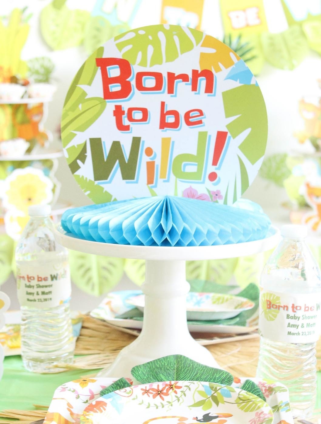 Jungle Baby Shower Centerpiece