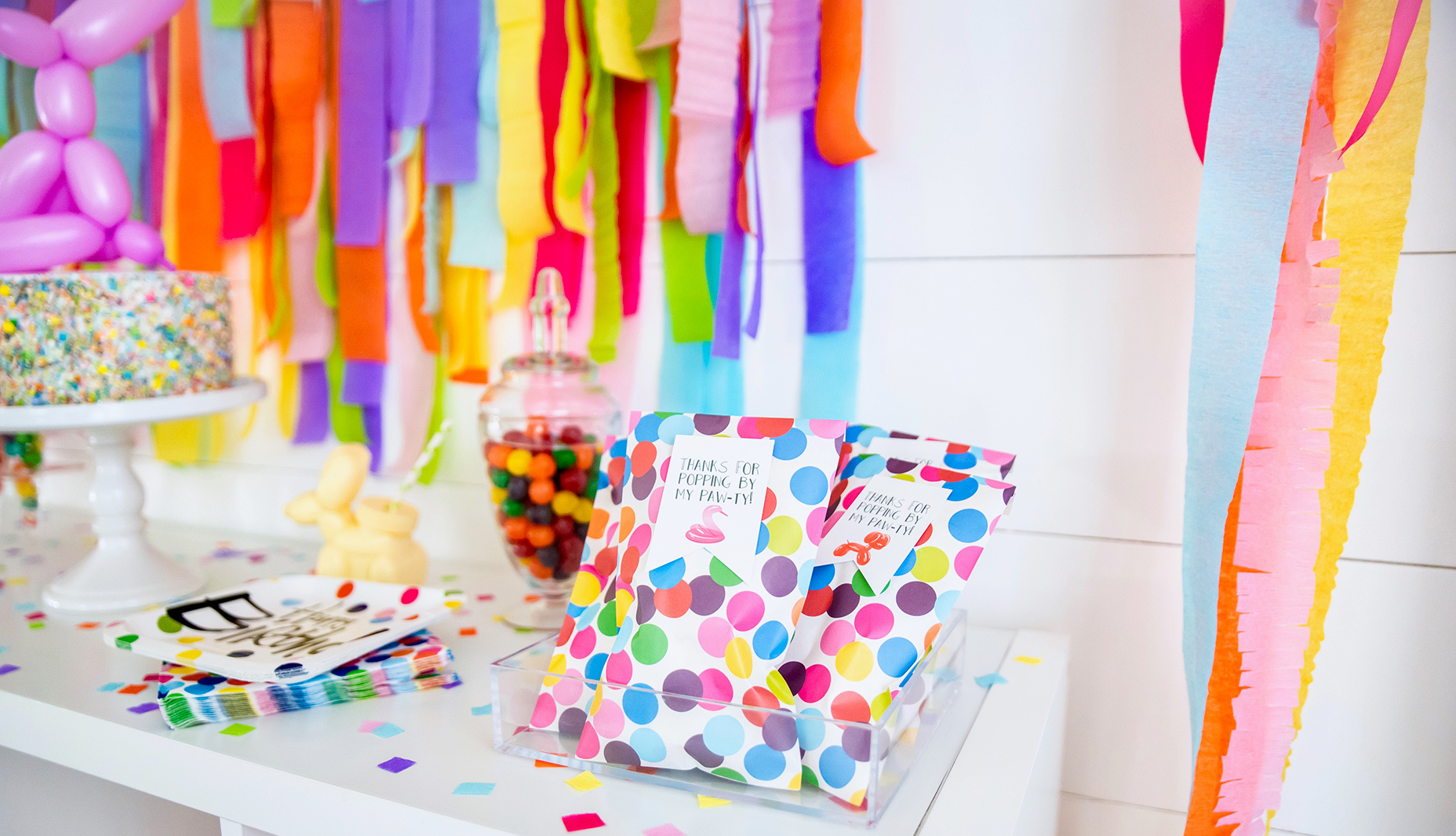 Confetti-Filled-Rainbow-Balloon-Animal-Paw-ty
