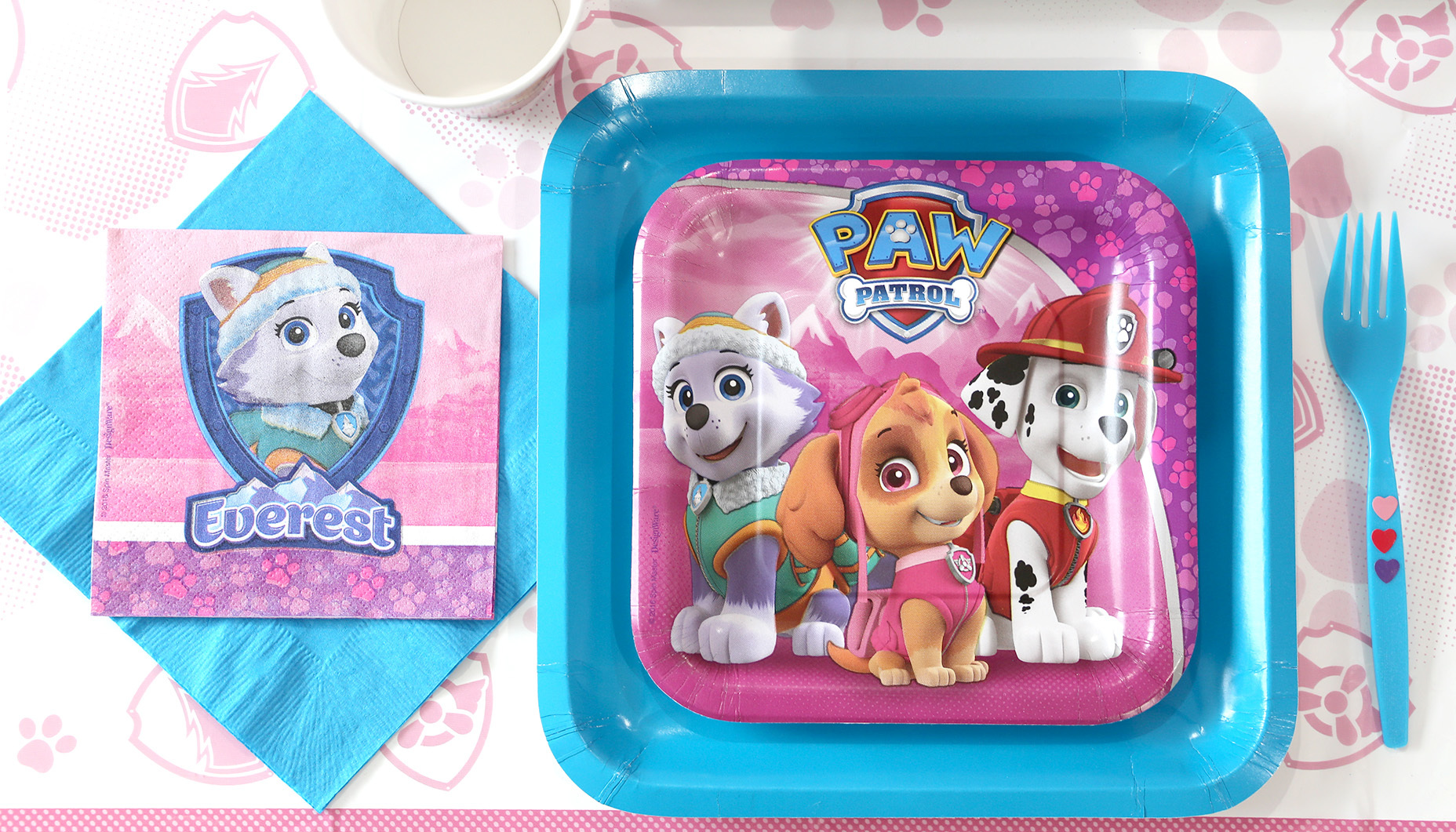 PartyMart. PAW PATROL GIRL - 9 SQUARE PLATE