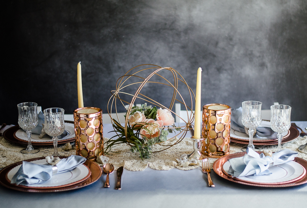 Geode Wedding Tablescape