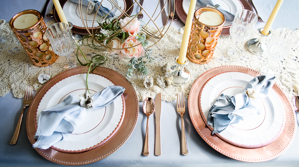 Geode Wedding Tablescape