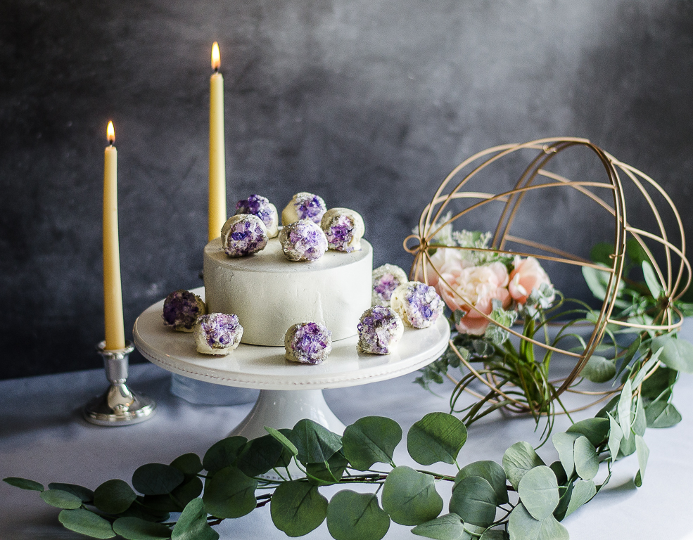 Geode Wedding Tablescape