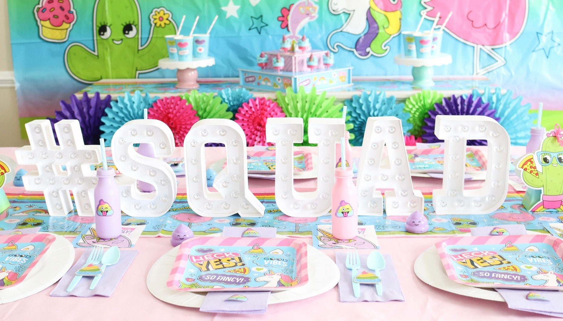 GIRL SQUAD TWEEN EMOJI BIRTHDAY PARTY IDEAS