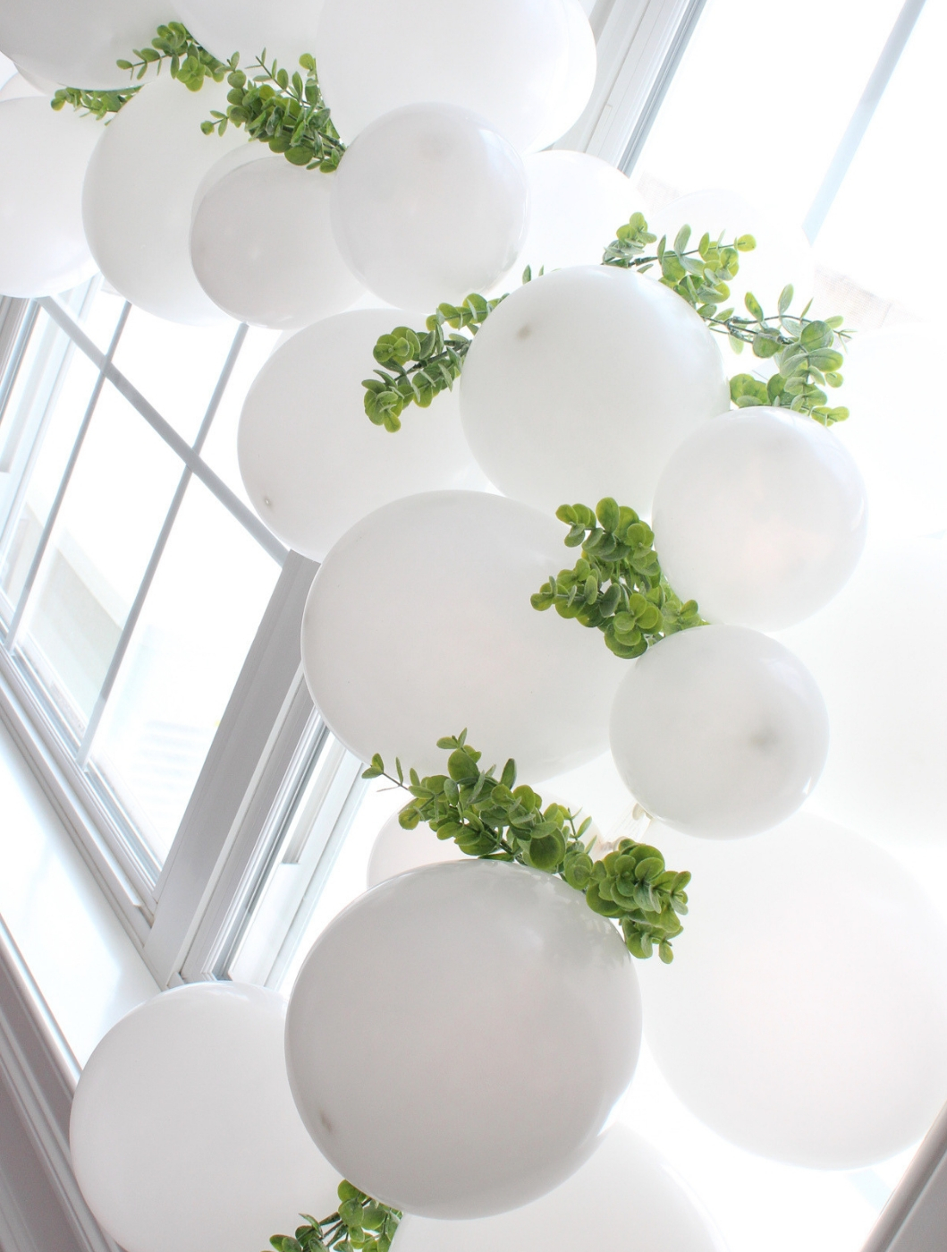 White Balloon Garland