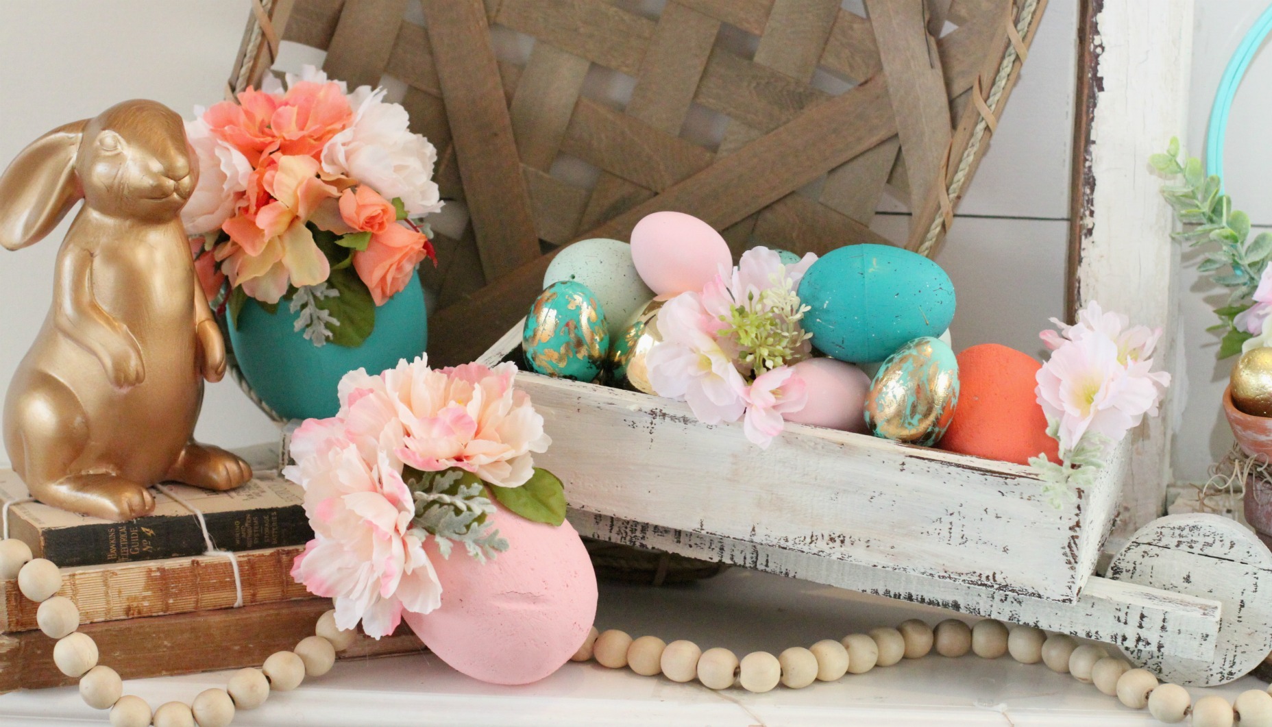 Easter Egg Wheelbarrow