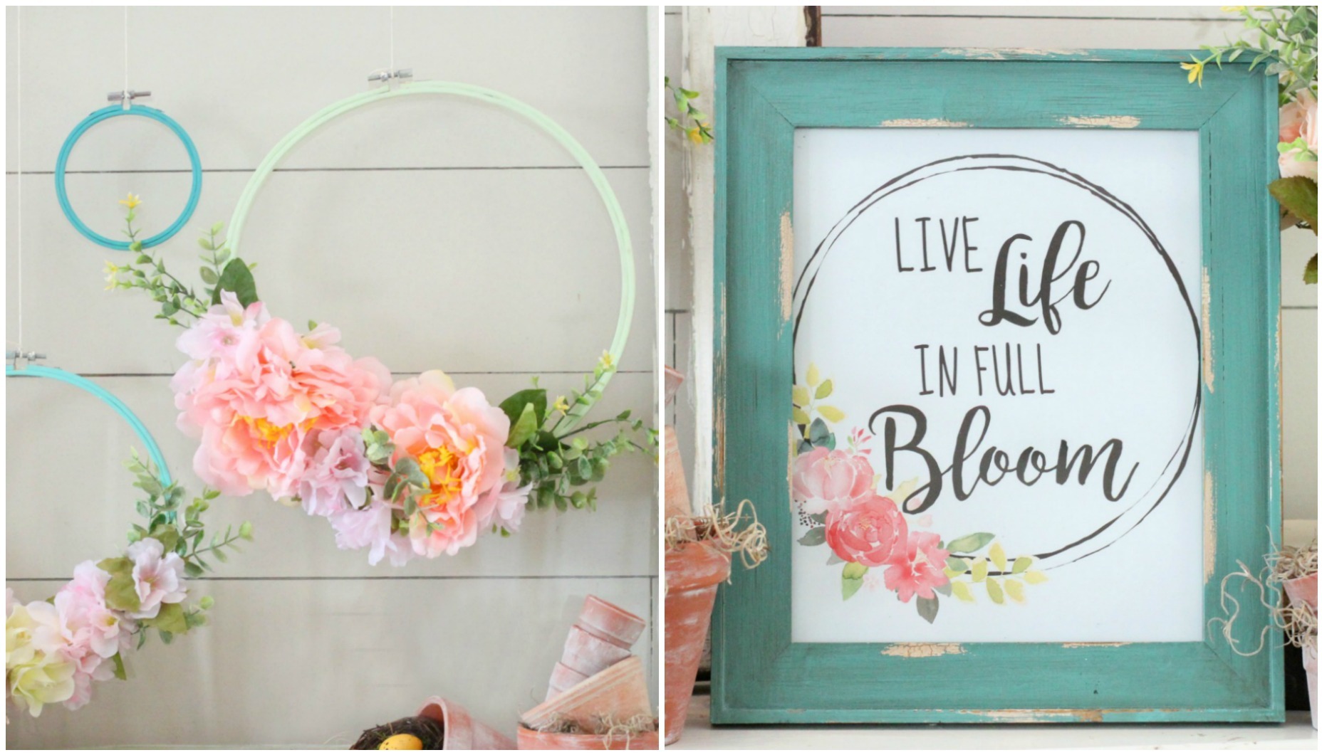 Live Life In Full Bloom Spring Decor