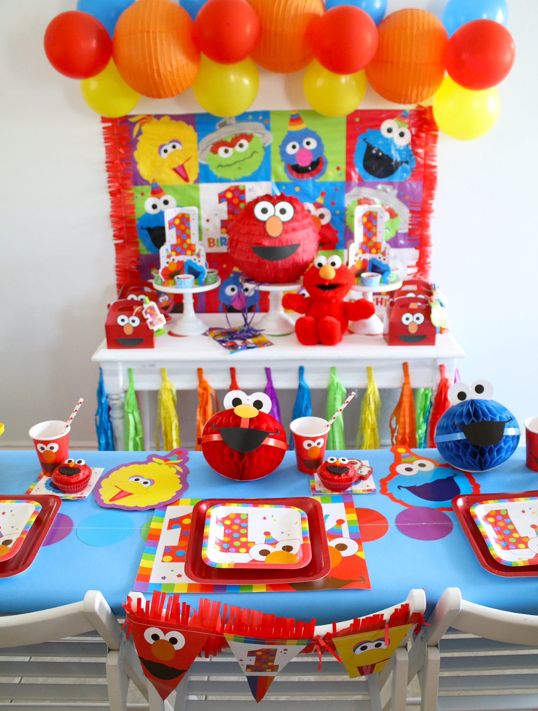 1st Birthday Elmo String Decorations First Birthday Party Decoration Supplies ~6 