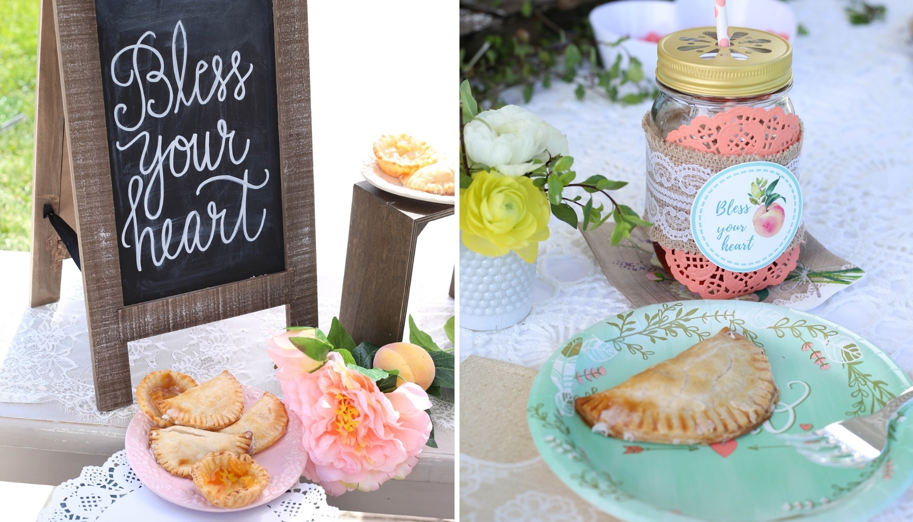 bridal shower chalkboard, hand lettered, and mason jar cocktails