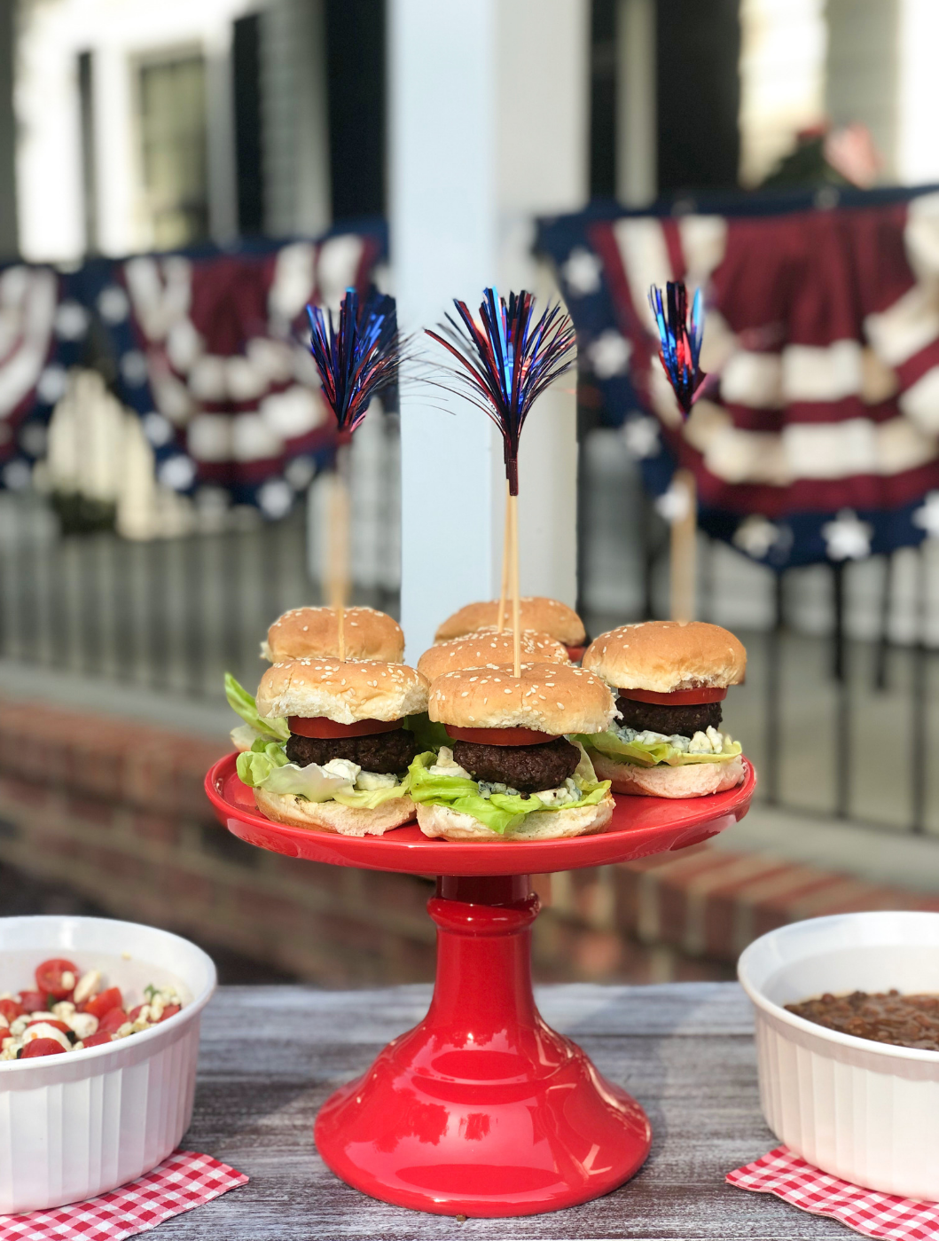 Red, White, and Bleu Sliders for 4th of July