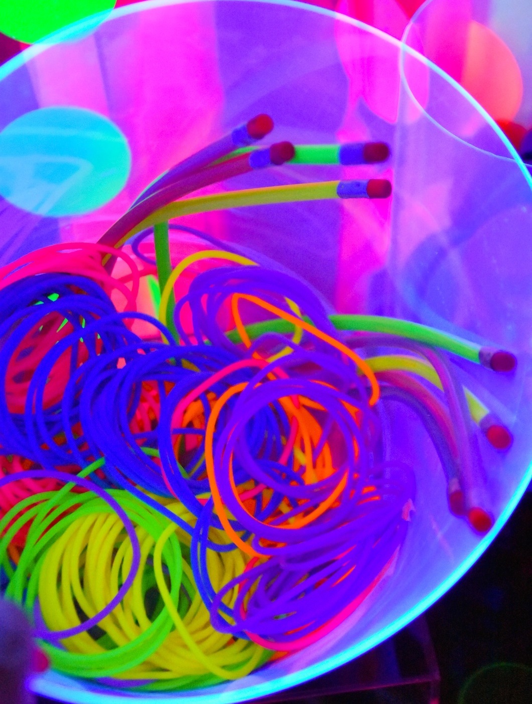 neon glow in the dark birthday party decor ideas idea