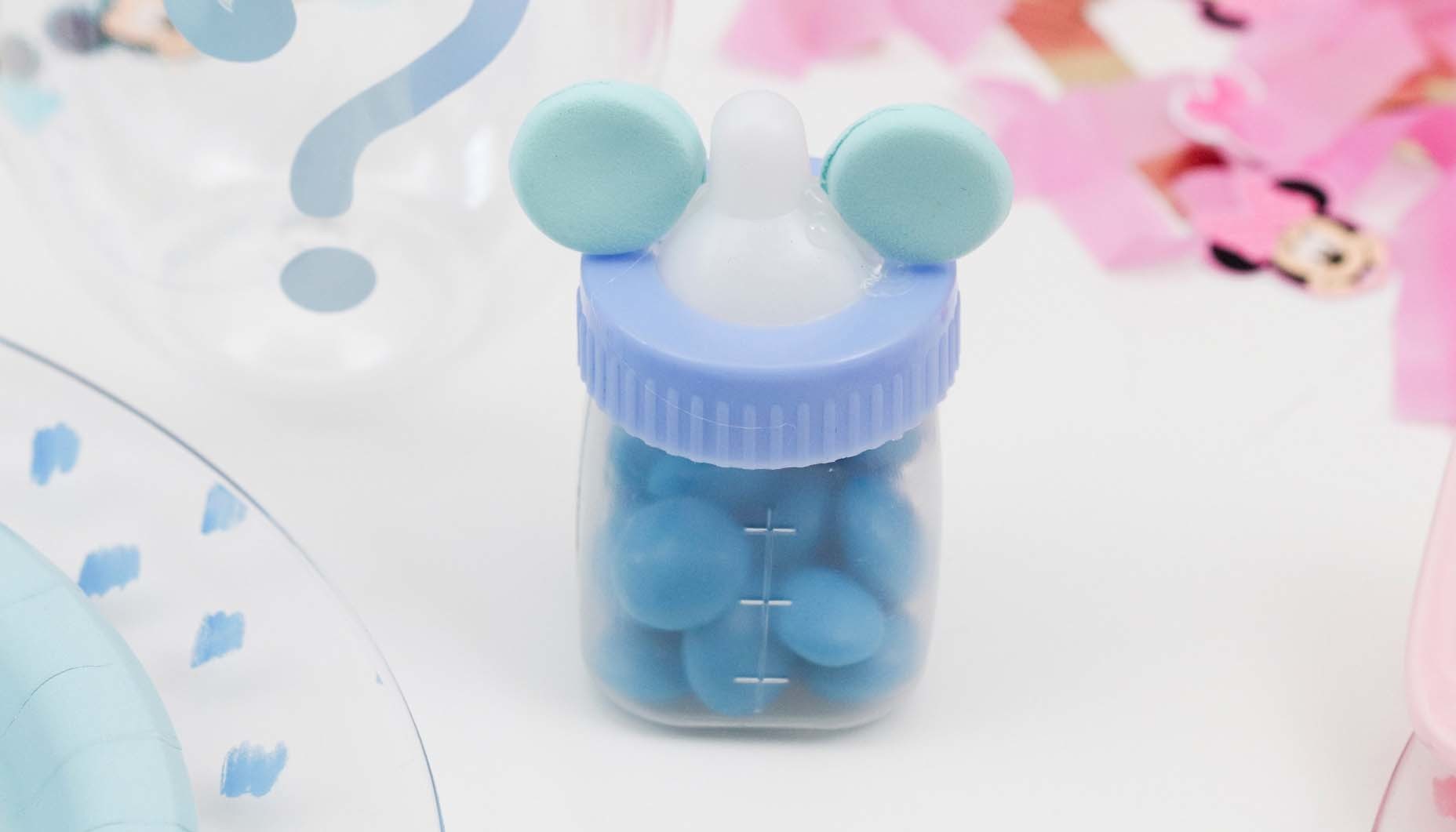 Minnie Mouse Party Snack Cups, Mickey Birthday Party, Gender Reveal, Minnie  Baby Shower, Mickey Baby Shower, Blue Mickey, Light Pink -  Finland