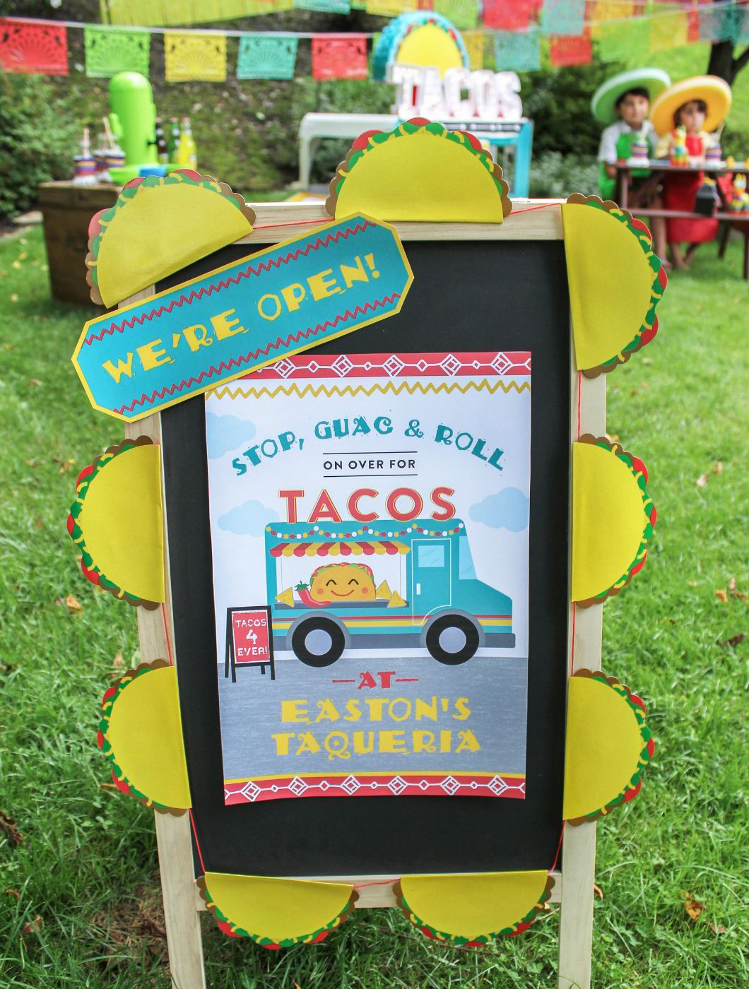 Taco Truck Welcome Sign