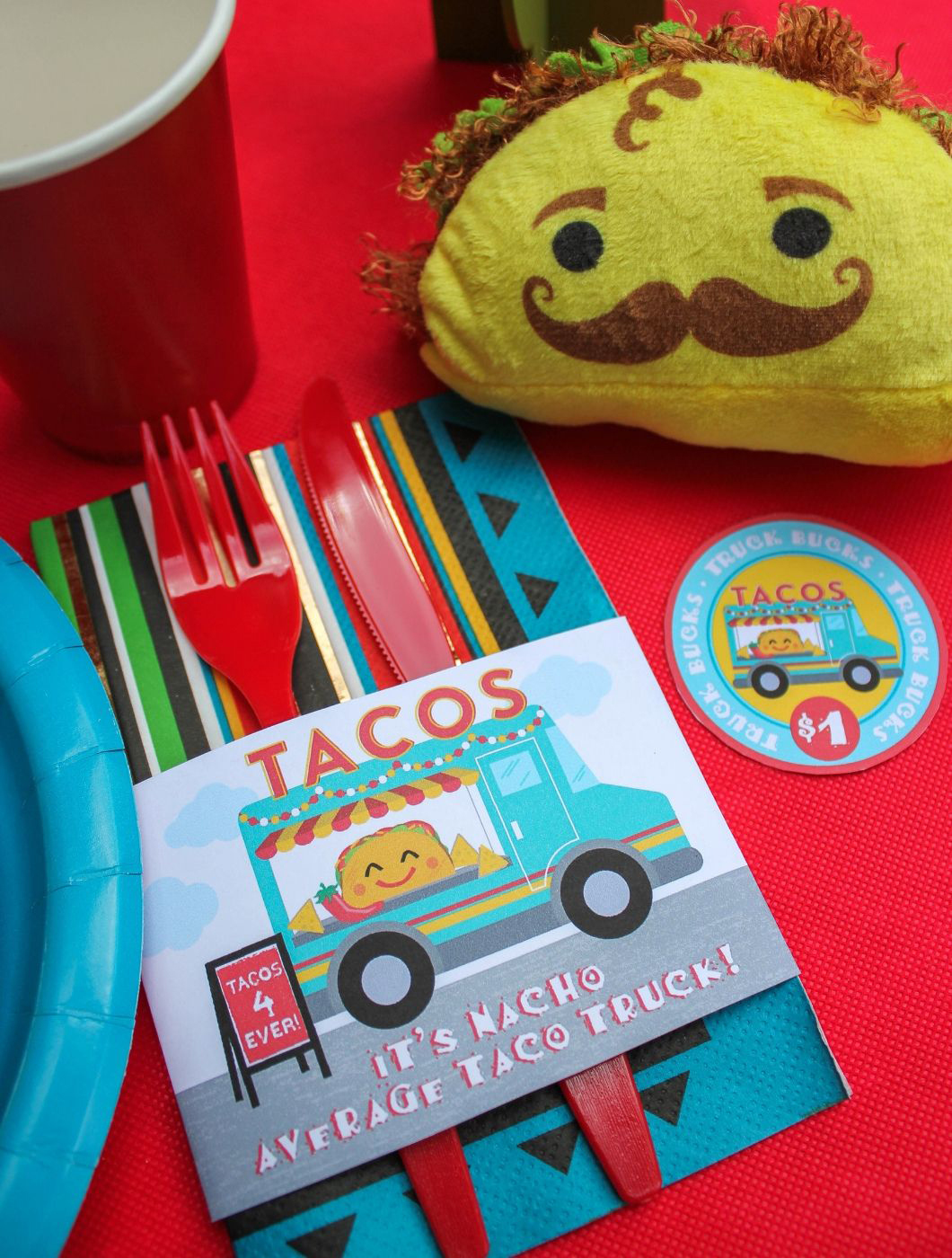 taco truck napkin wraps